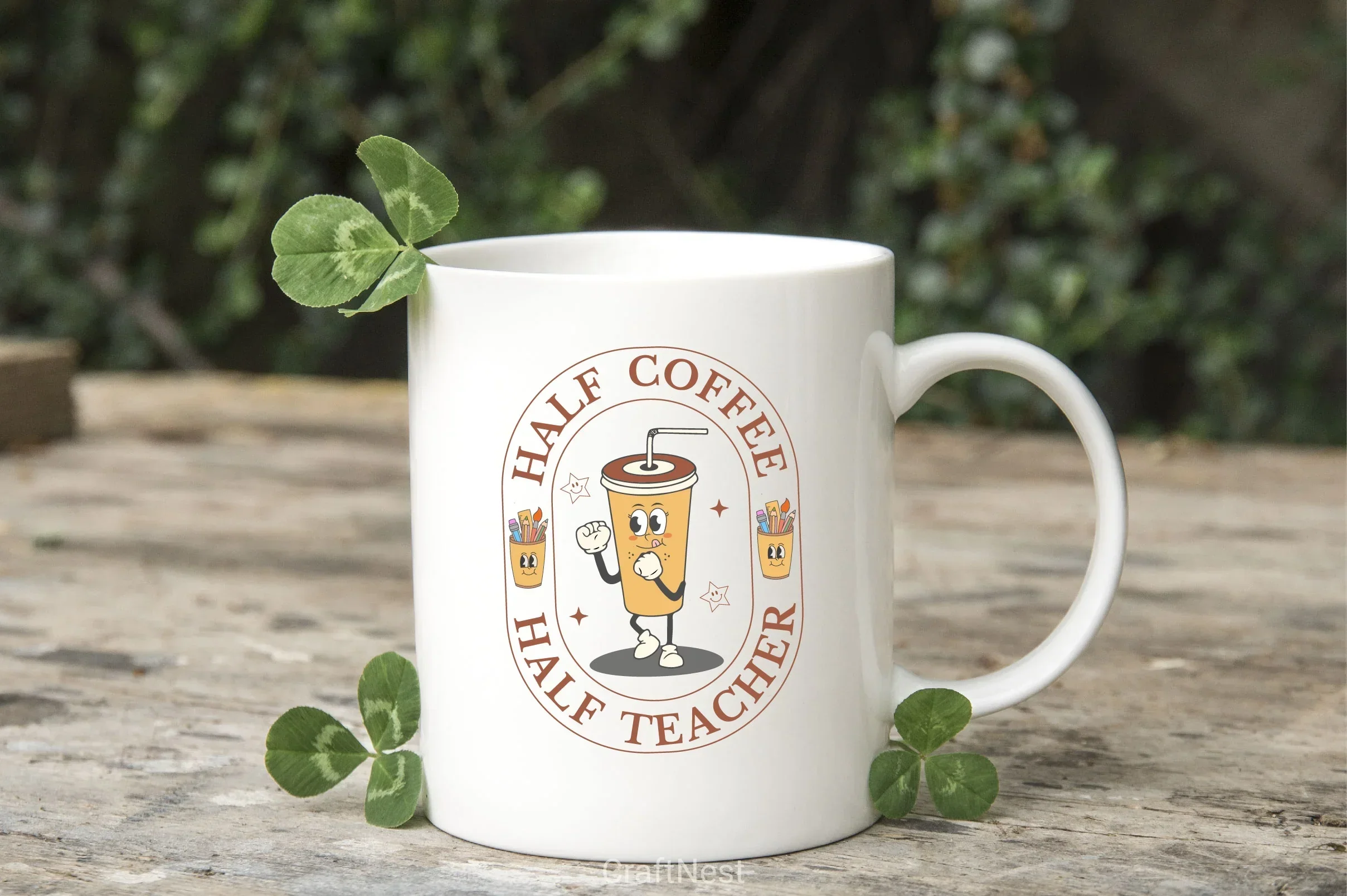 Half Coffee Half Teacher SVG Bundle - Image 2