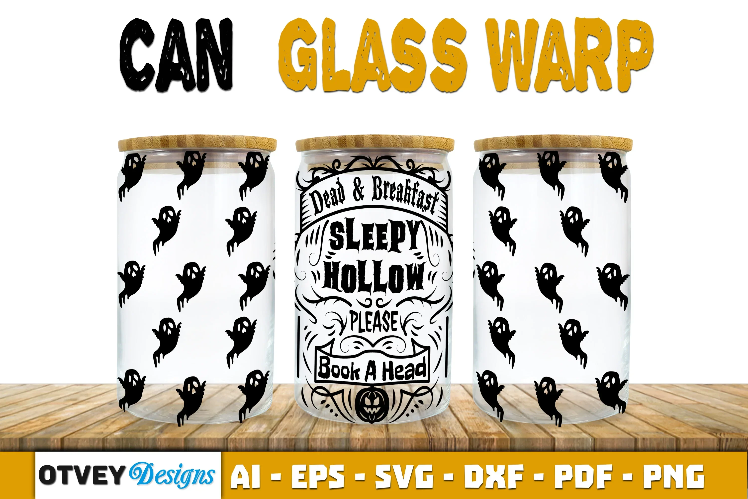 Halloween 16 oz Can Glass Wrap SVG Bundle11 - Image 2