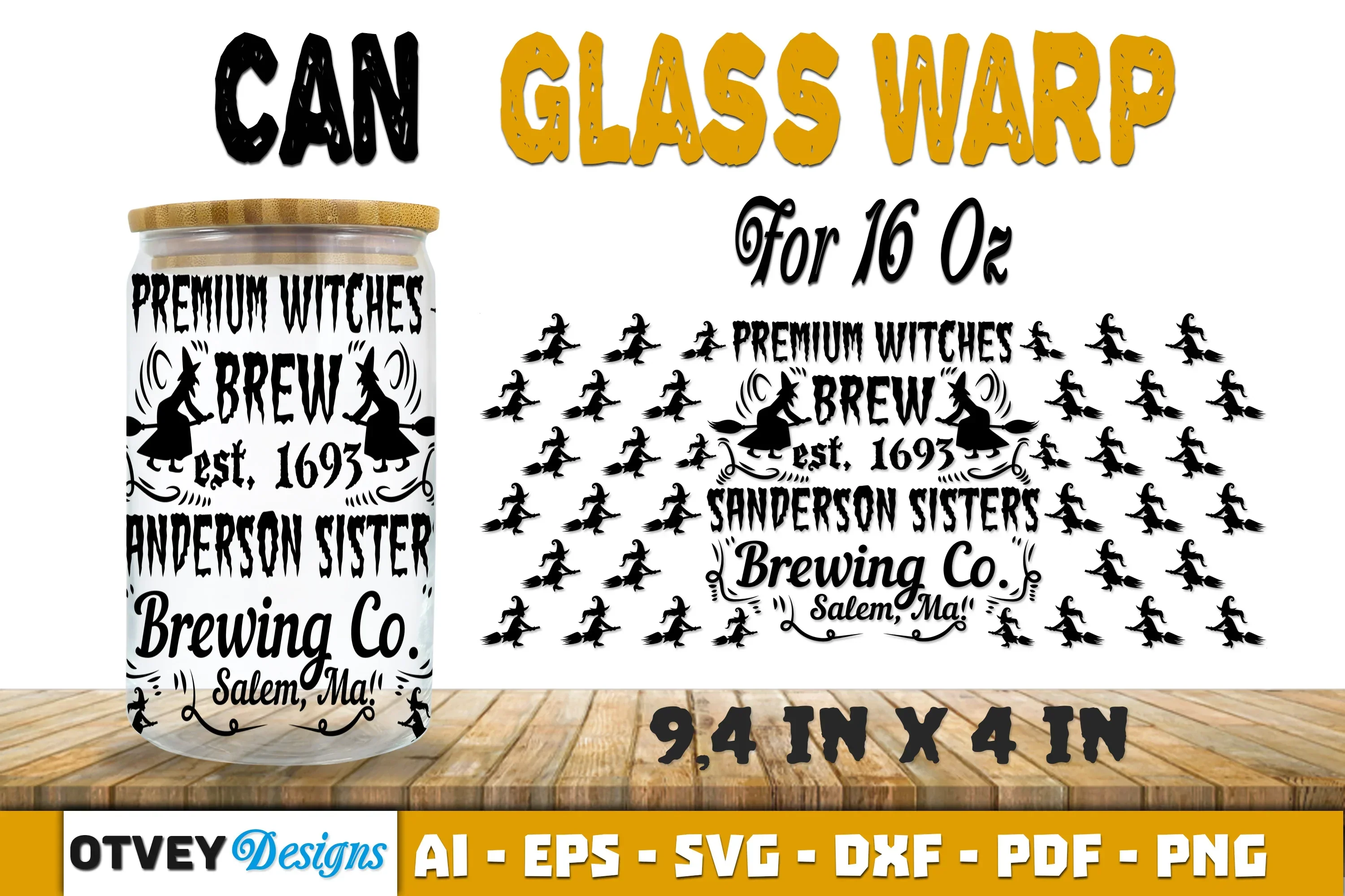 Halloween 16 oz Can Glass Wrap SVG Bundle111