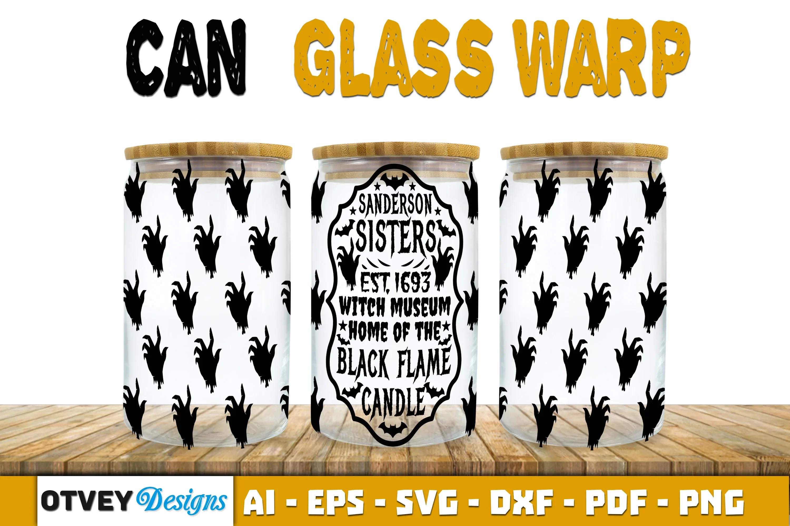 Halloween 16 oz Can Glass Wrap SVG Bundle122 - Image 2