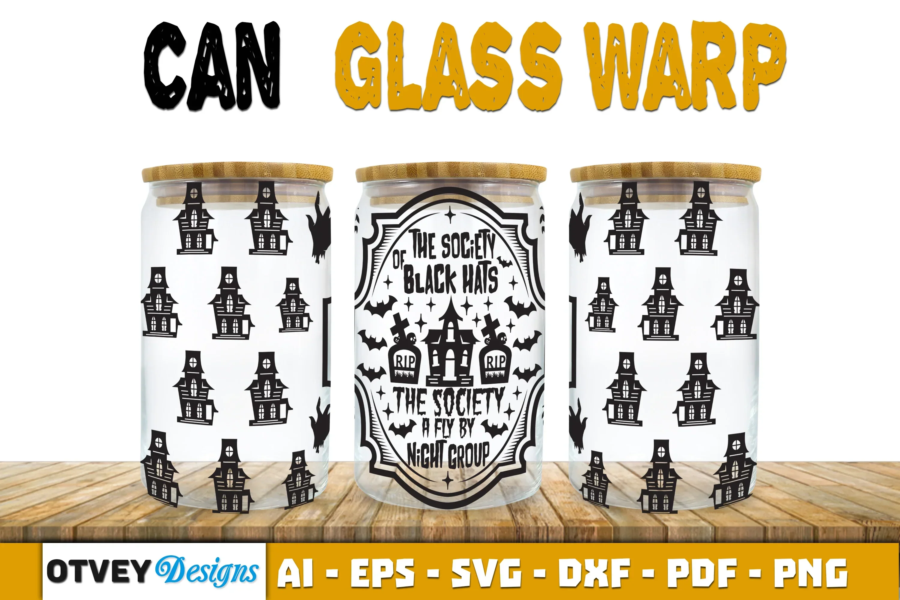 Halloween 16 oz Can Glass Wrap SVG Bundle181 - Image 2