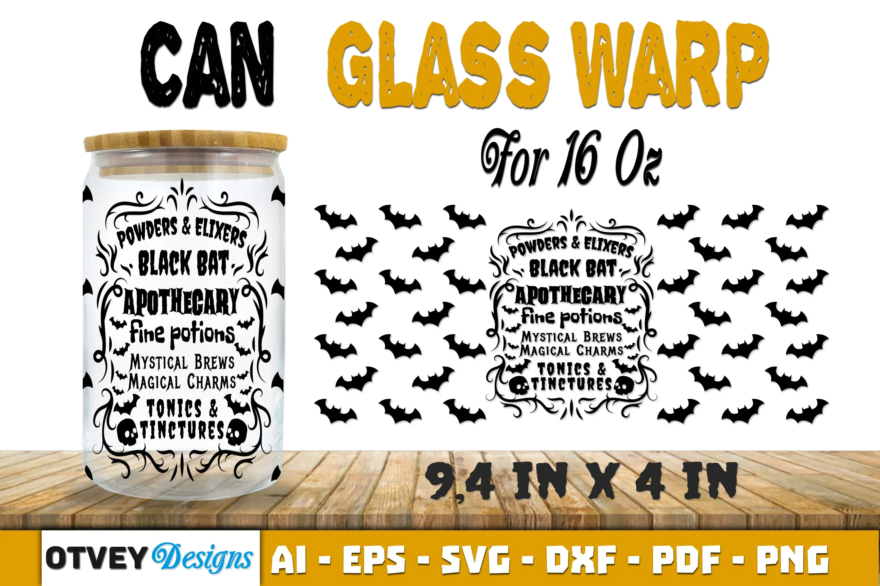 Halloween 16 oz Can Glass Wrap SVG Bundle22 - Image 2