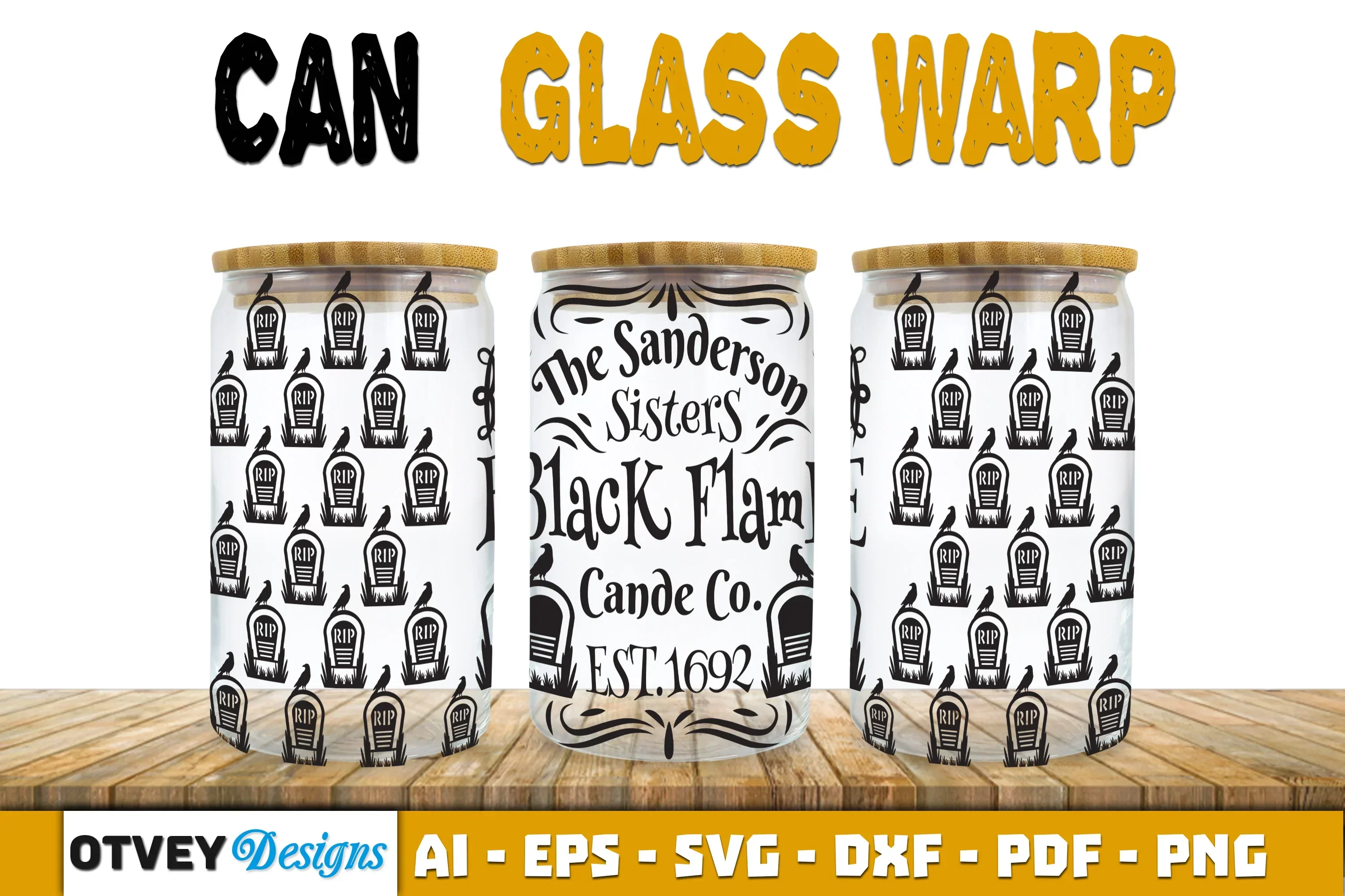 Halloween 16 oz Can Glass Wrap SVG Bundle88 - Image 2