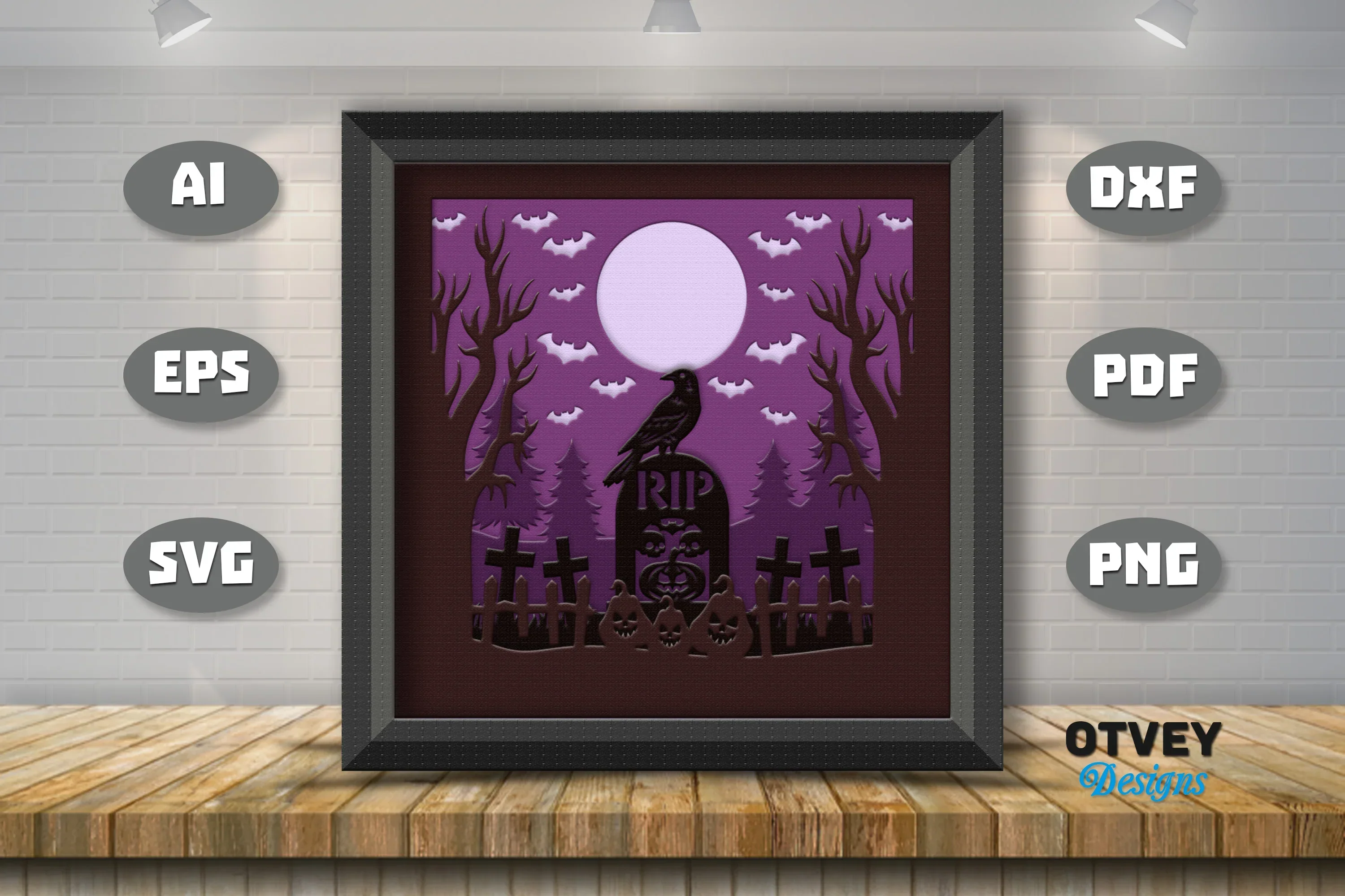 Halloween 3D Shadow Box SVG Bundle