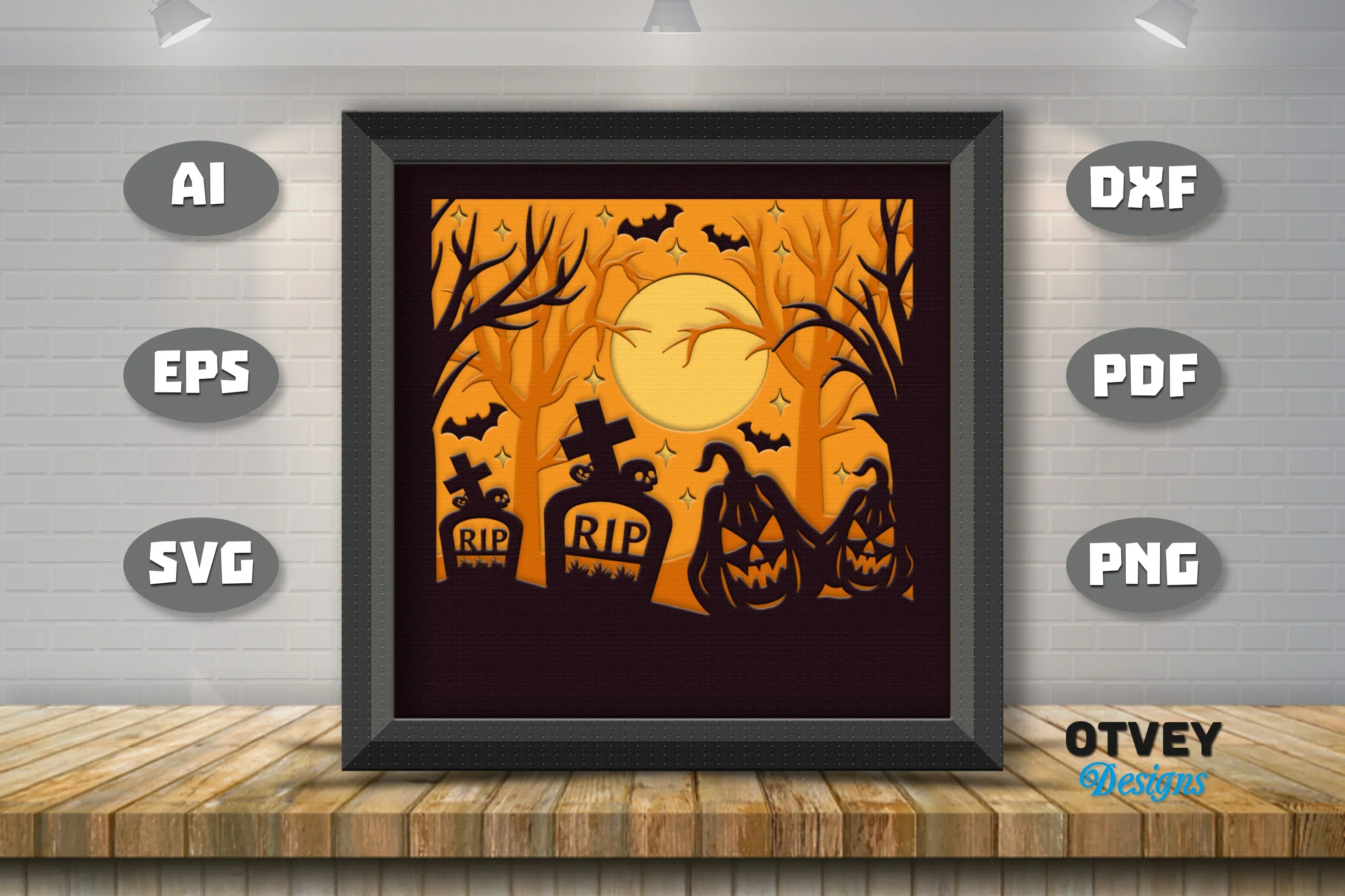Halloween 3D Shadow Box SVG Bundle