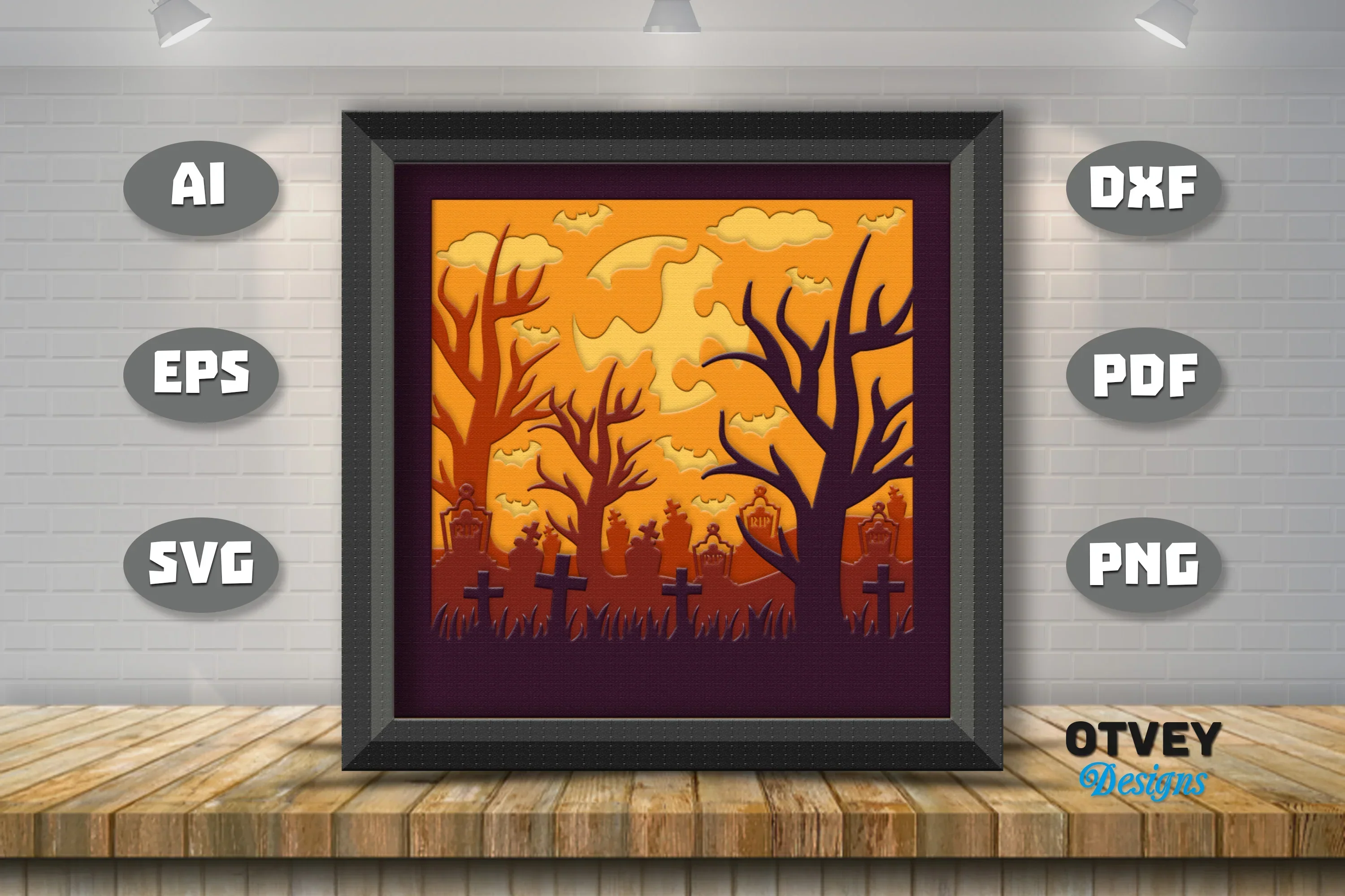 Halloween 3D Shadow Box SVG Bundle