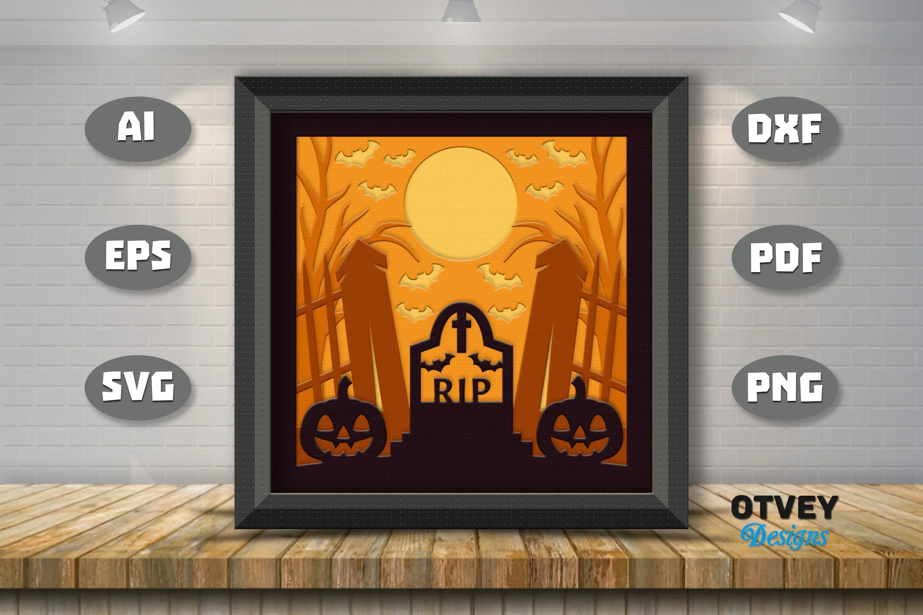 Halloween 3D Shadow Box SVG Bundle