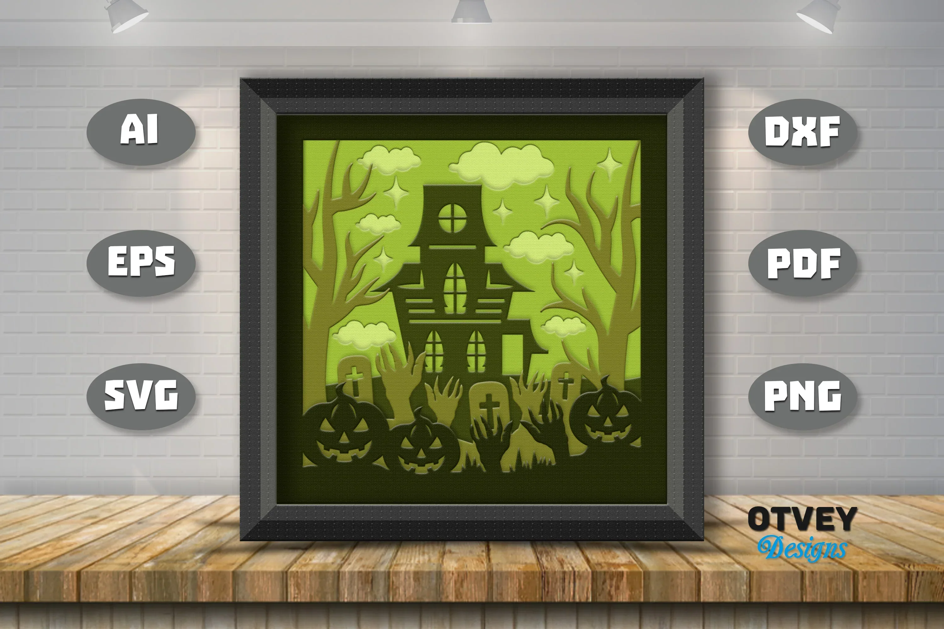 Halloween 3D Shadow Box SVG Bundle