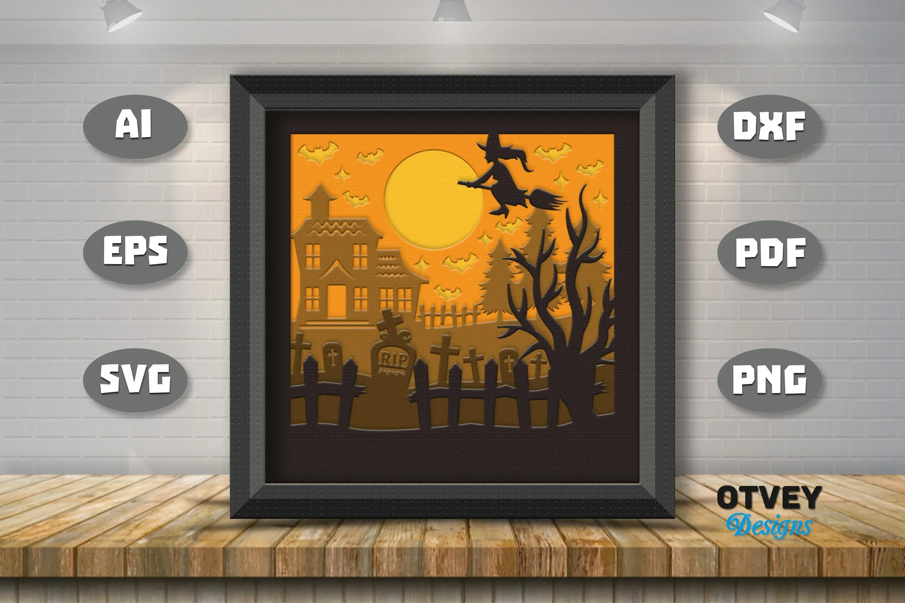 Halloween 3D Shadow Box SVG Bundle