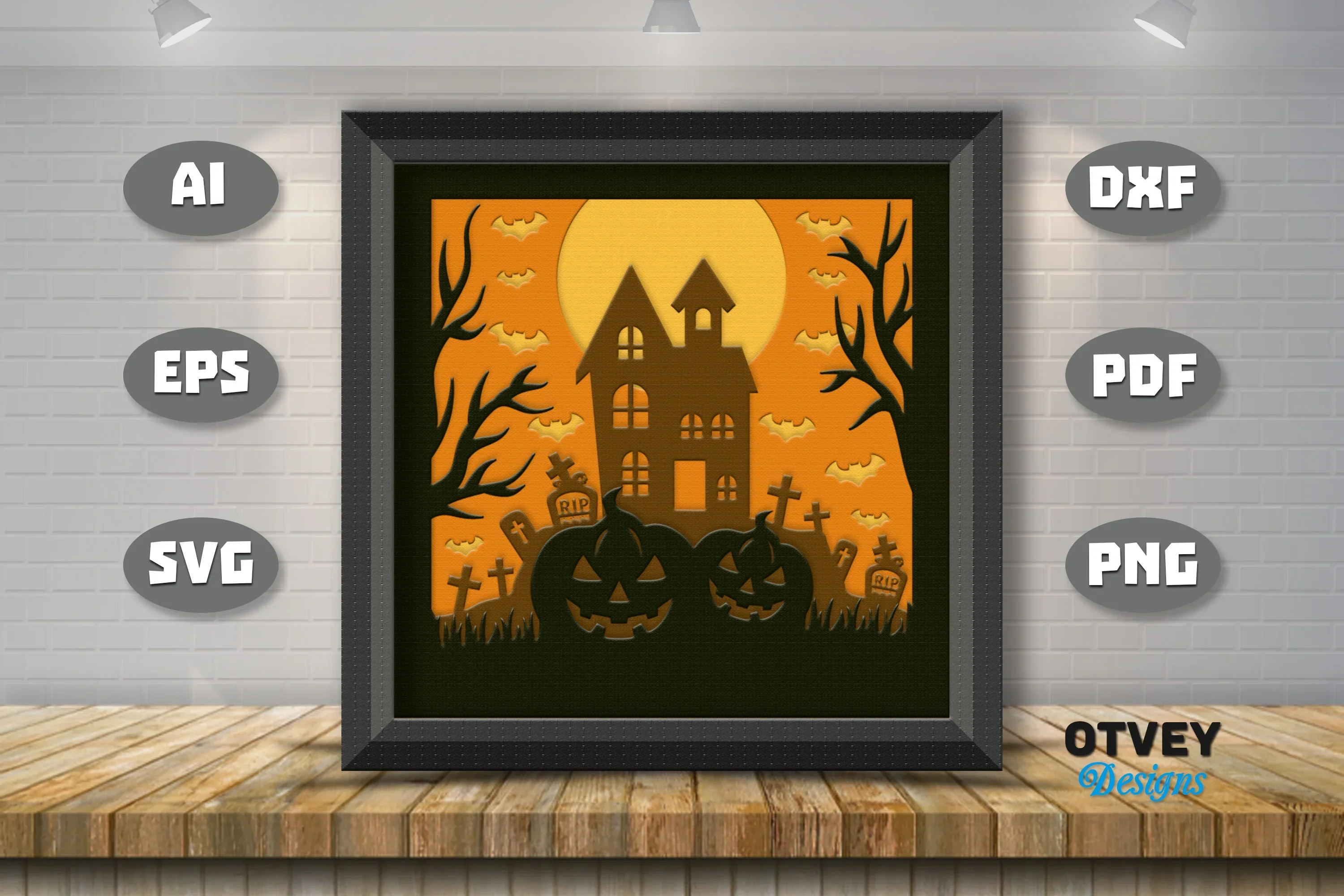 Halloween 3D Shadow Box SVG Bundle