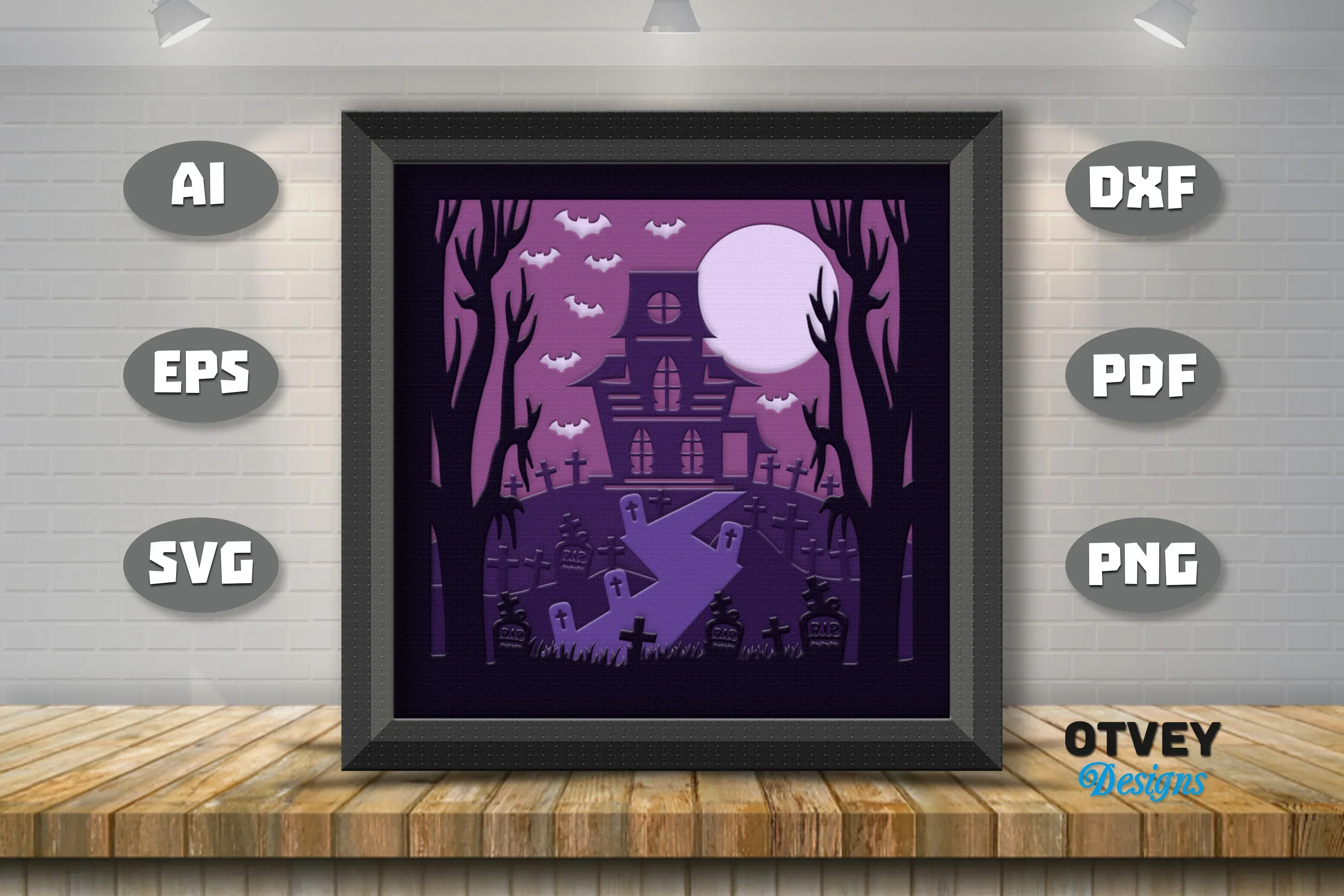 Halloween 3D Shadow Box SVG Bundle