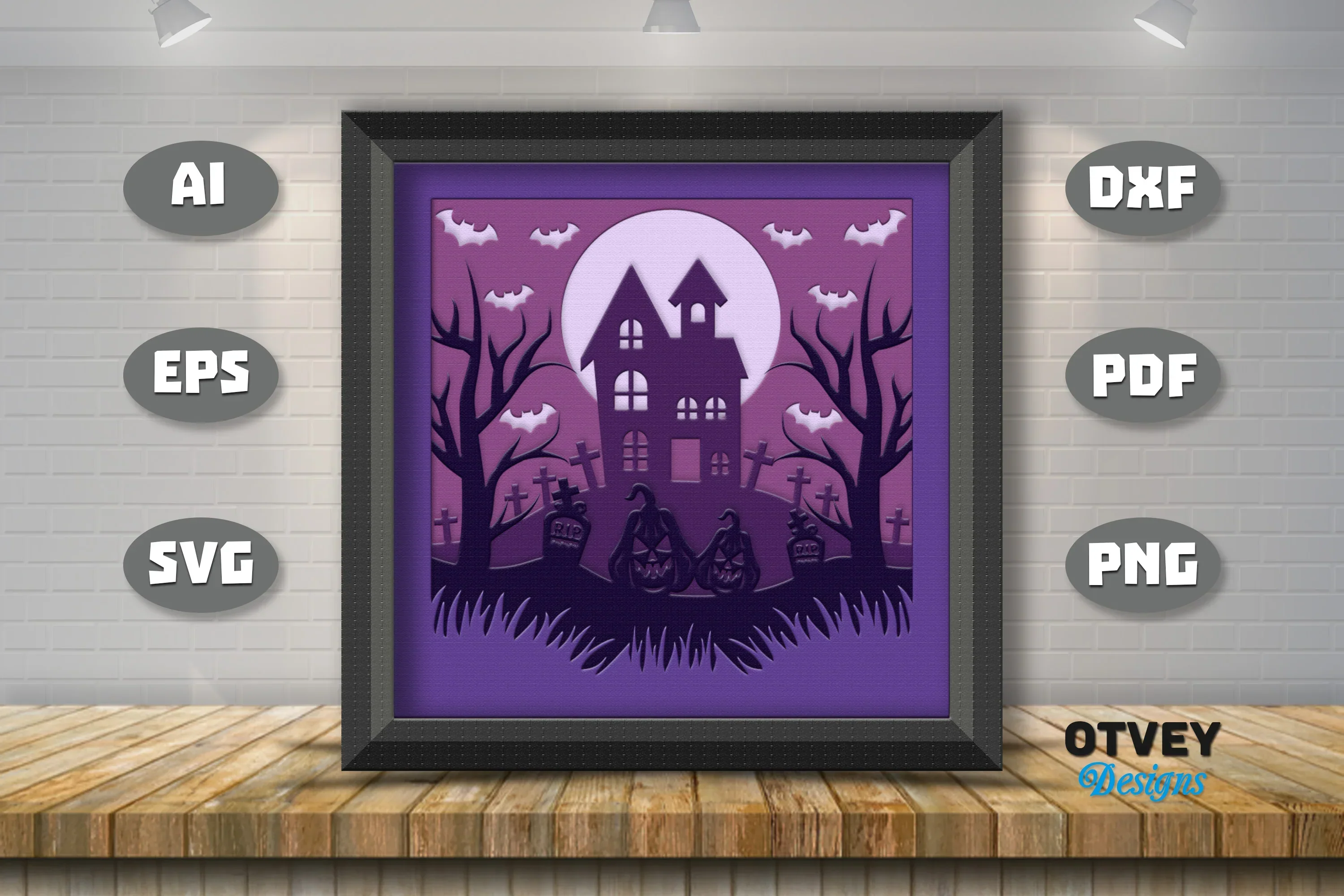Halloween 3D Shadow Box SVG Bundle