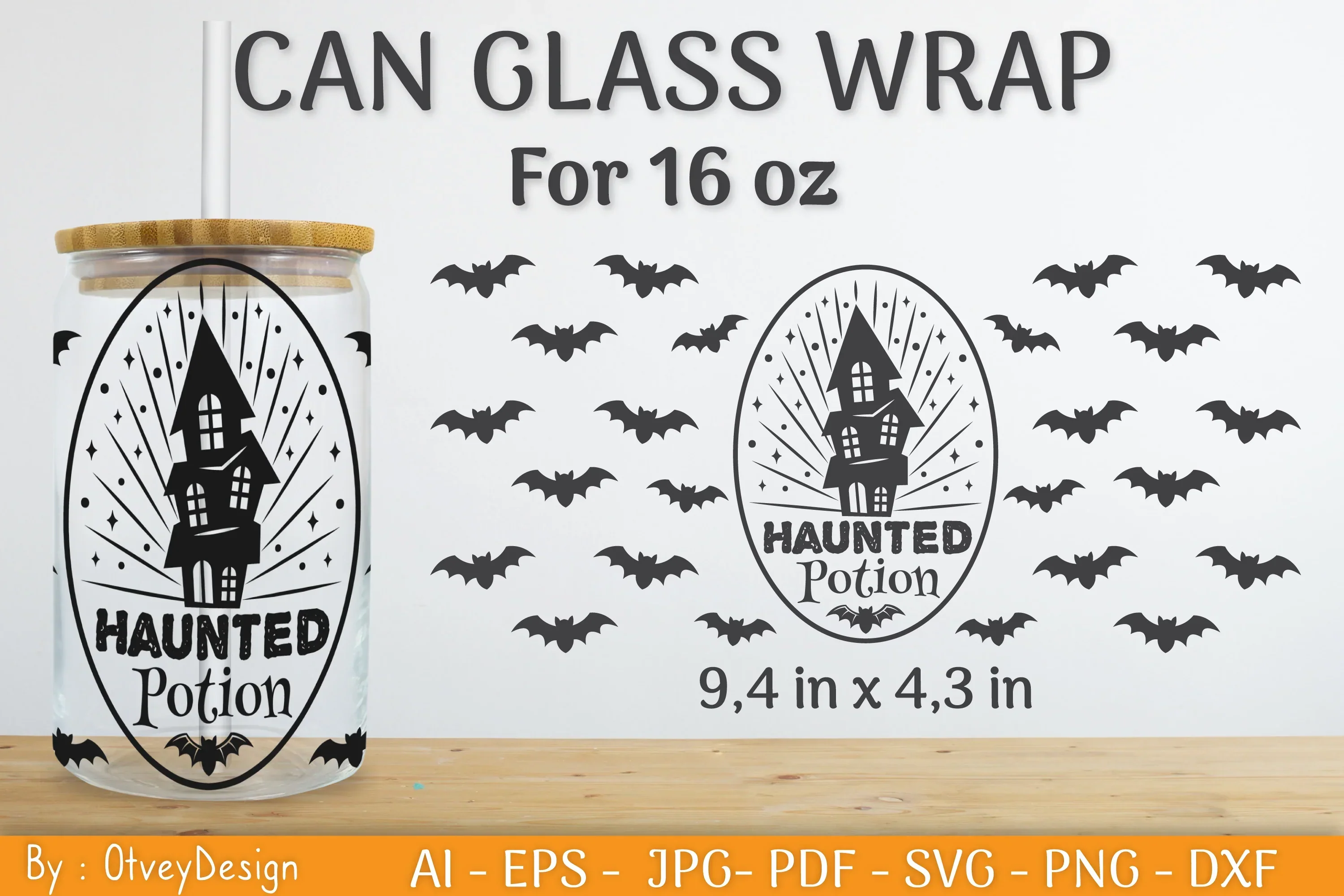 Halloween Beer Can Glass SVG Bundle