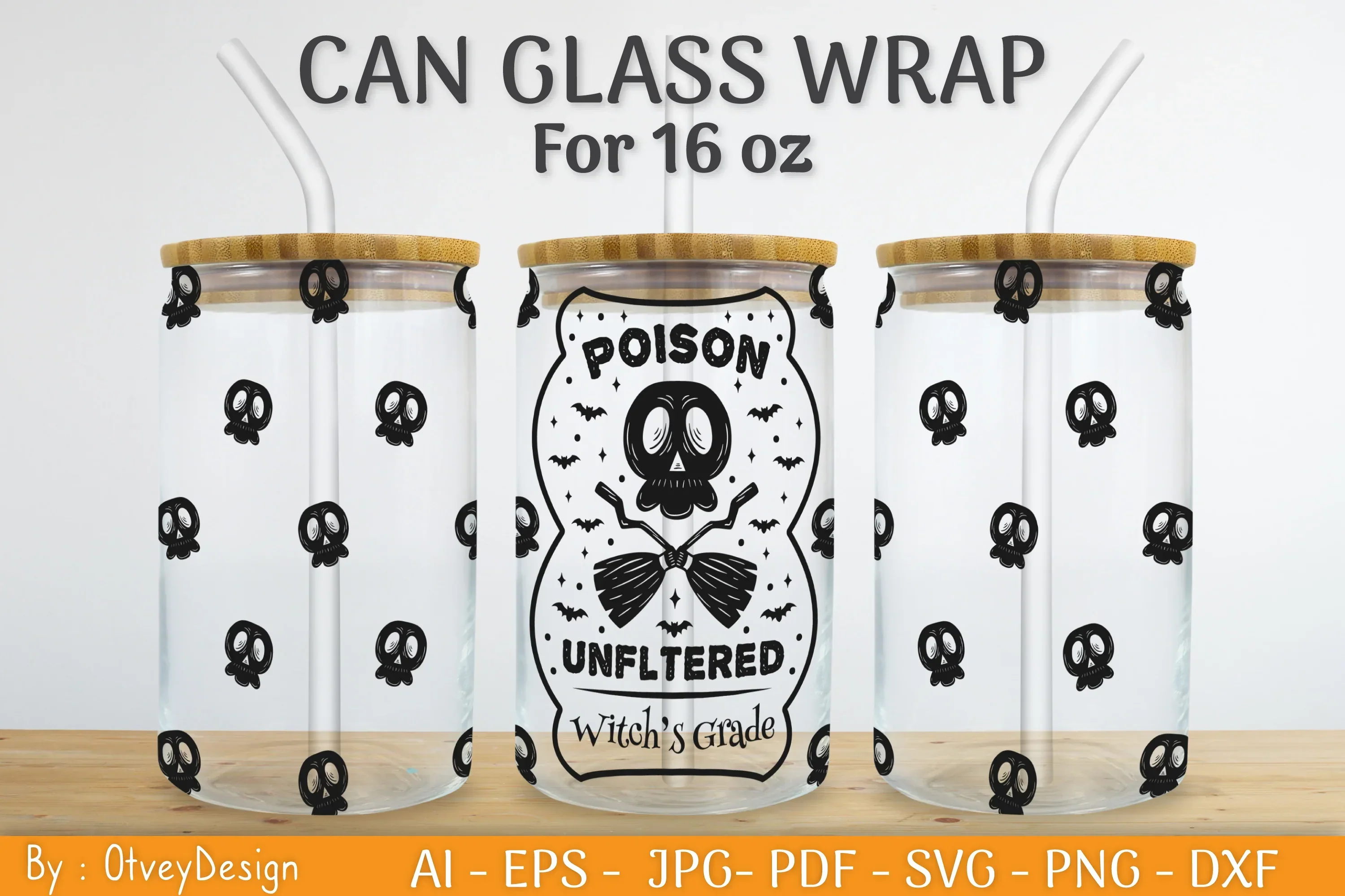 Halloween Beer Can Glass SVG Bundle - Image 2