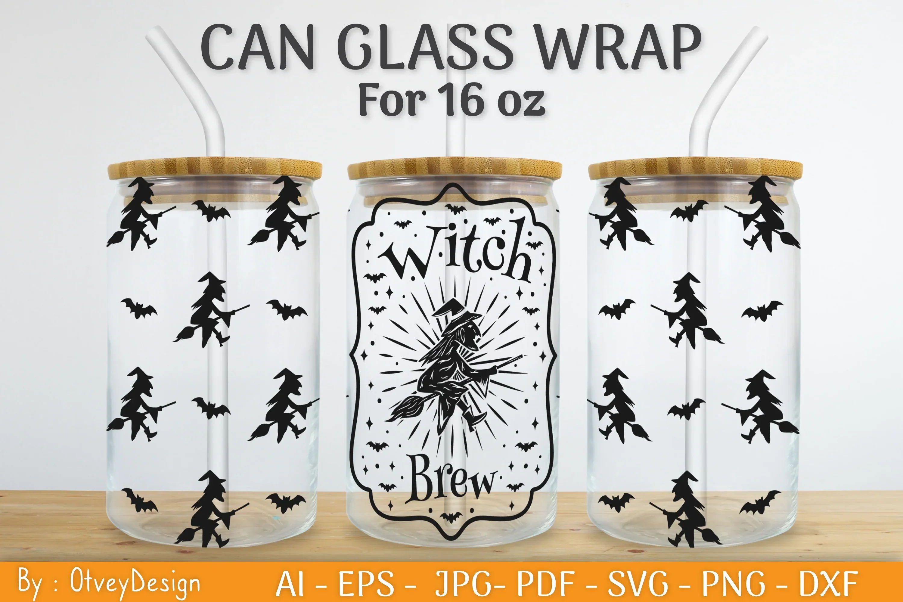 Halloween Beer Can Glass SVG Bundle - Image 2