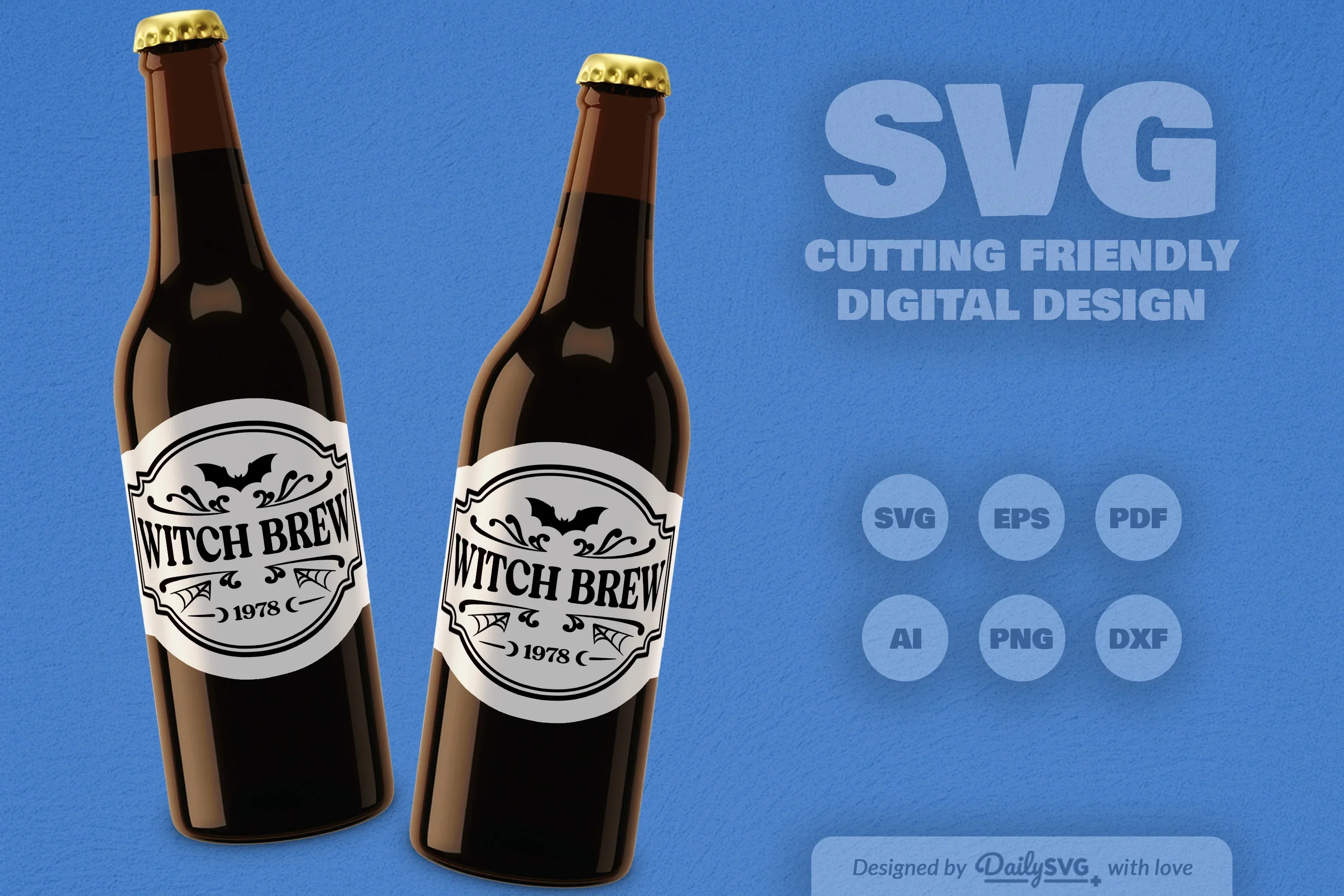 Halloween Bottle Label SVG Bundle - Image 6