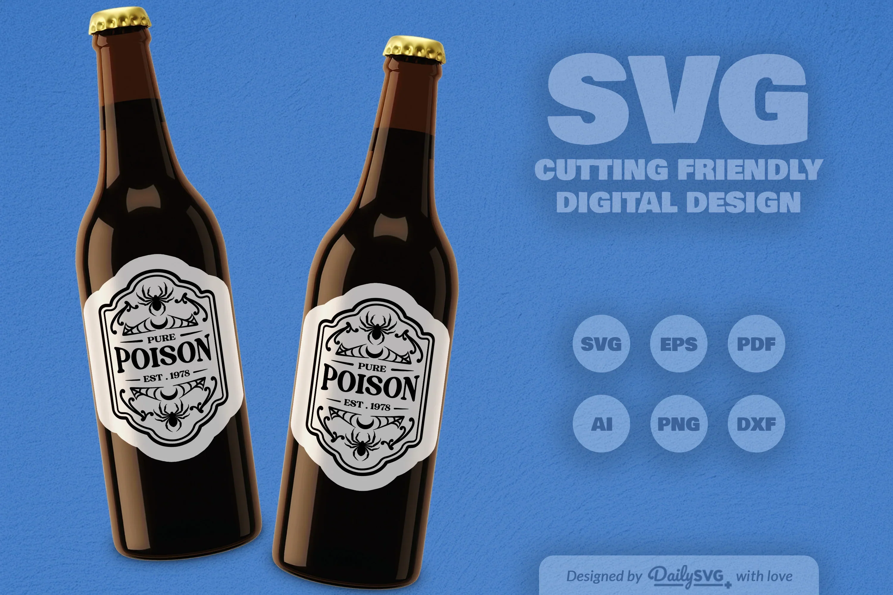 Halloween Bottle Label SVG Bundle - Image 6