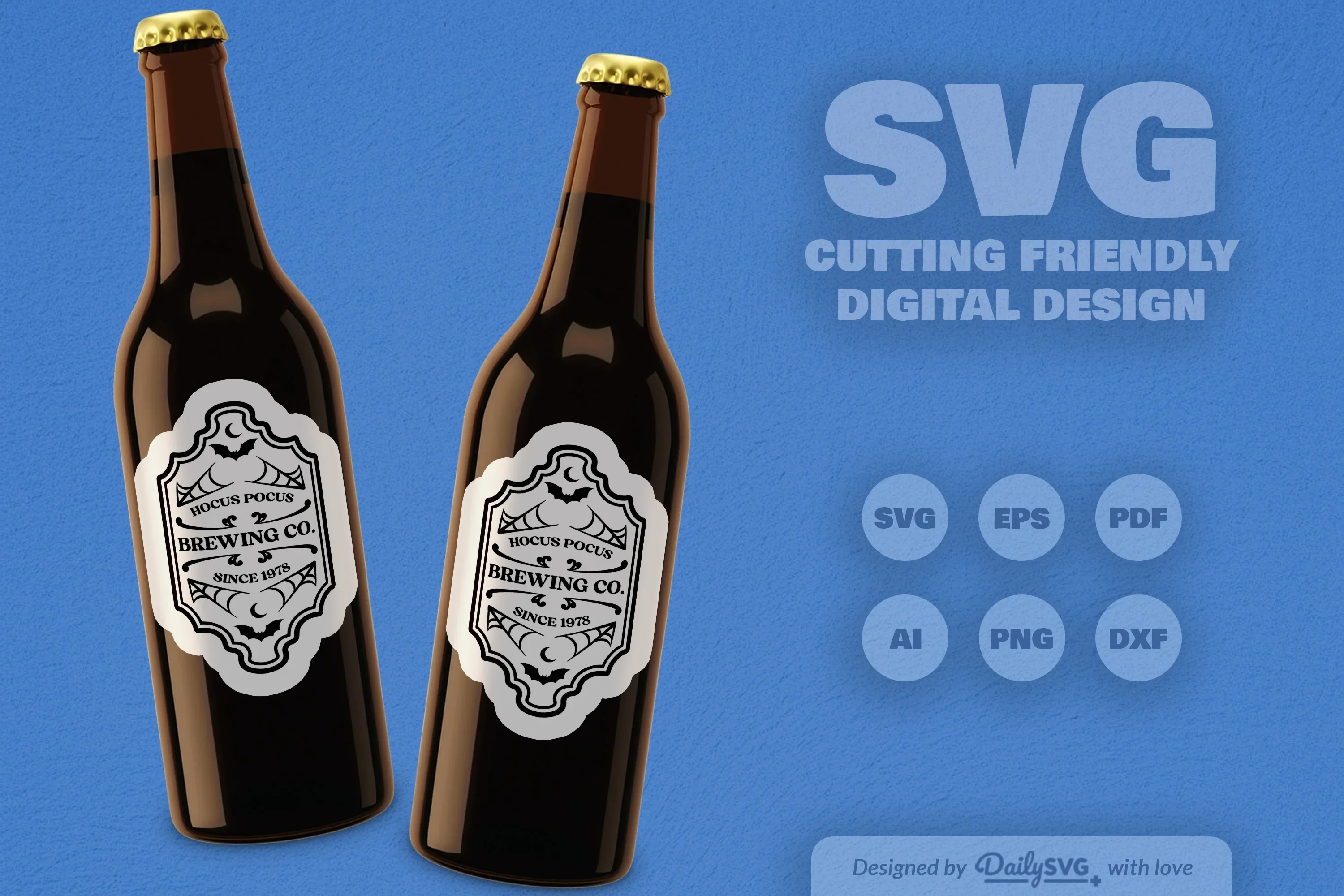 Halloween Bottle Label SVG Bundle - Image 6