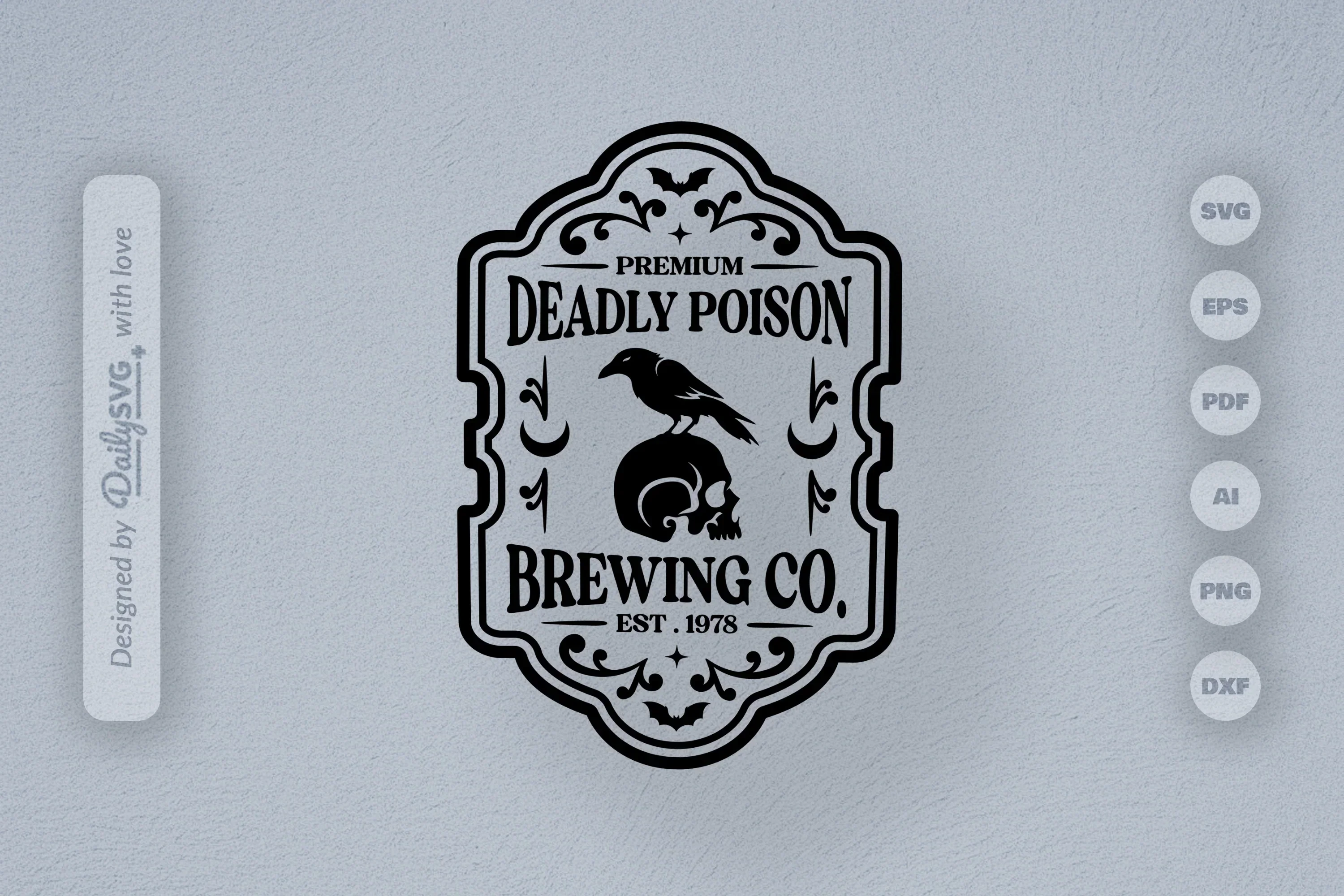 Halloween Bottle Label SVG Bundle