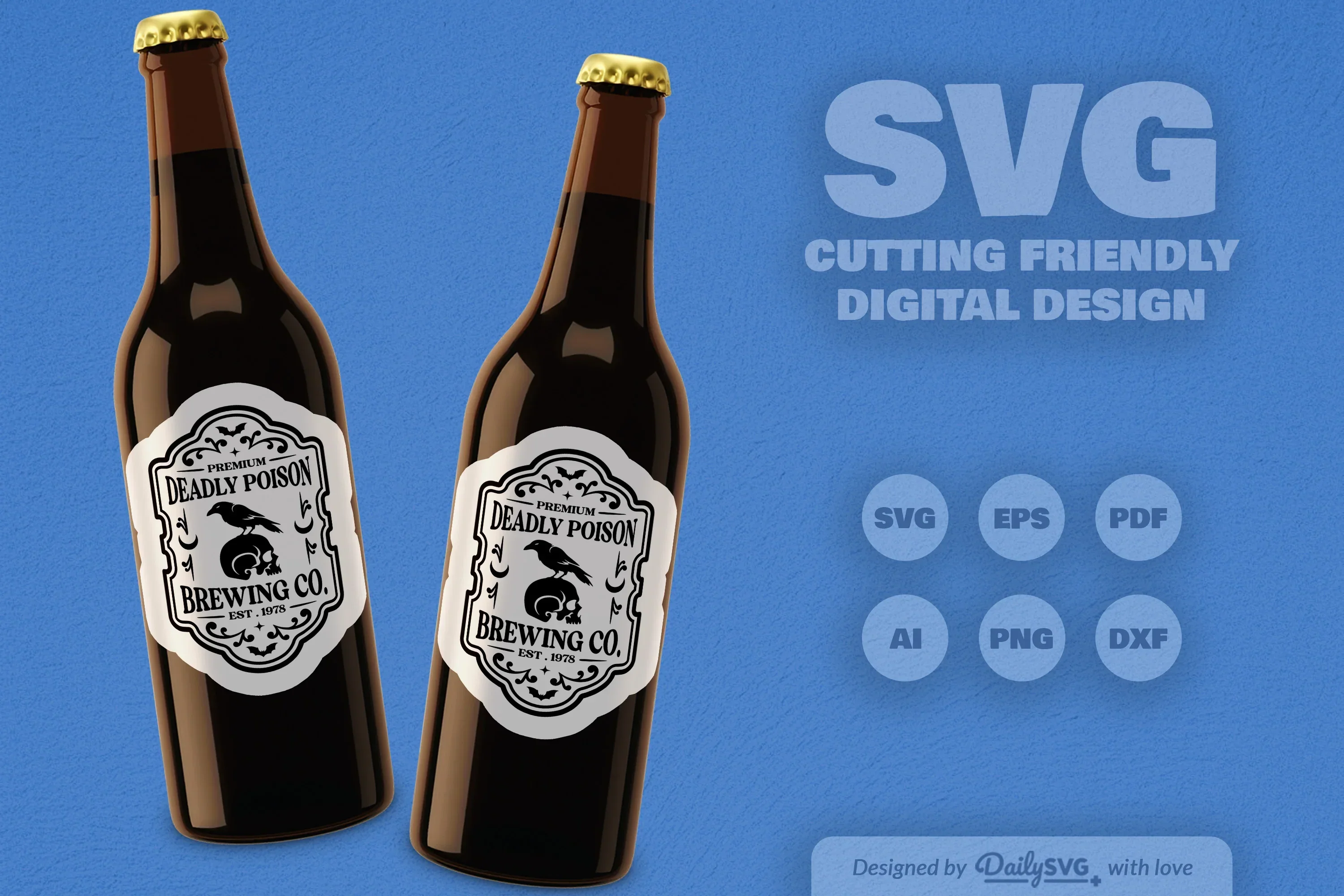 Halloween Bottle Label SVG Bundle - Image 6