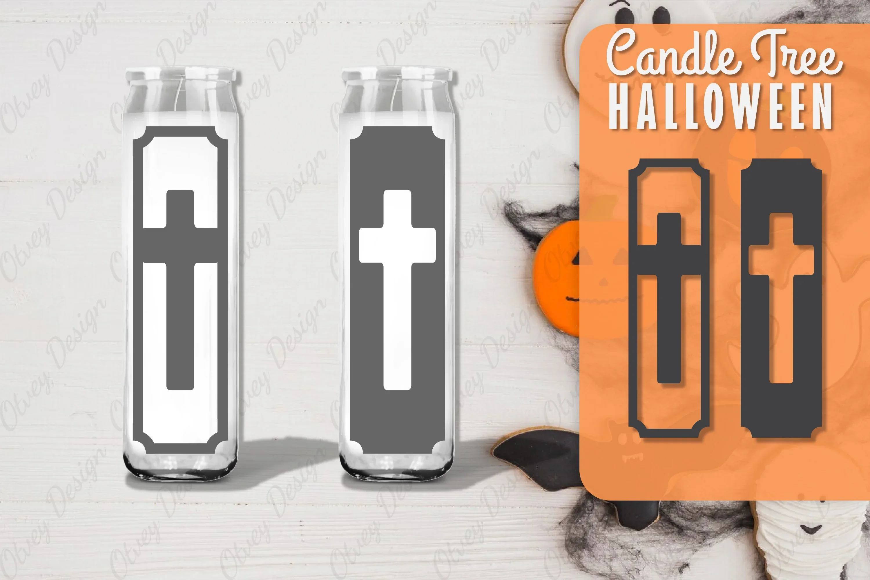 Halloween Candle Tree Design SVG Bundle