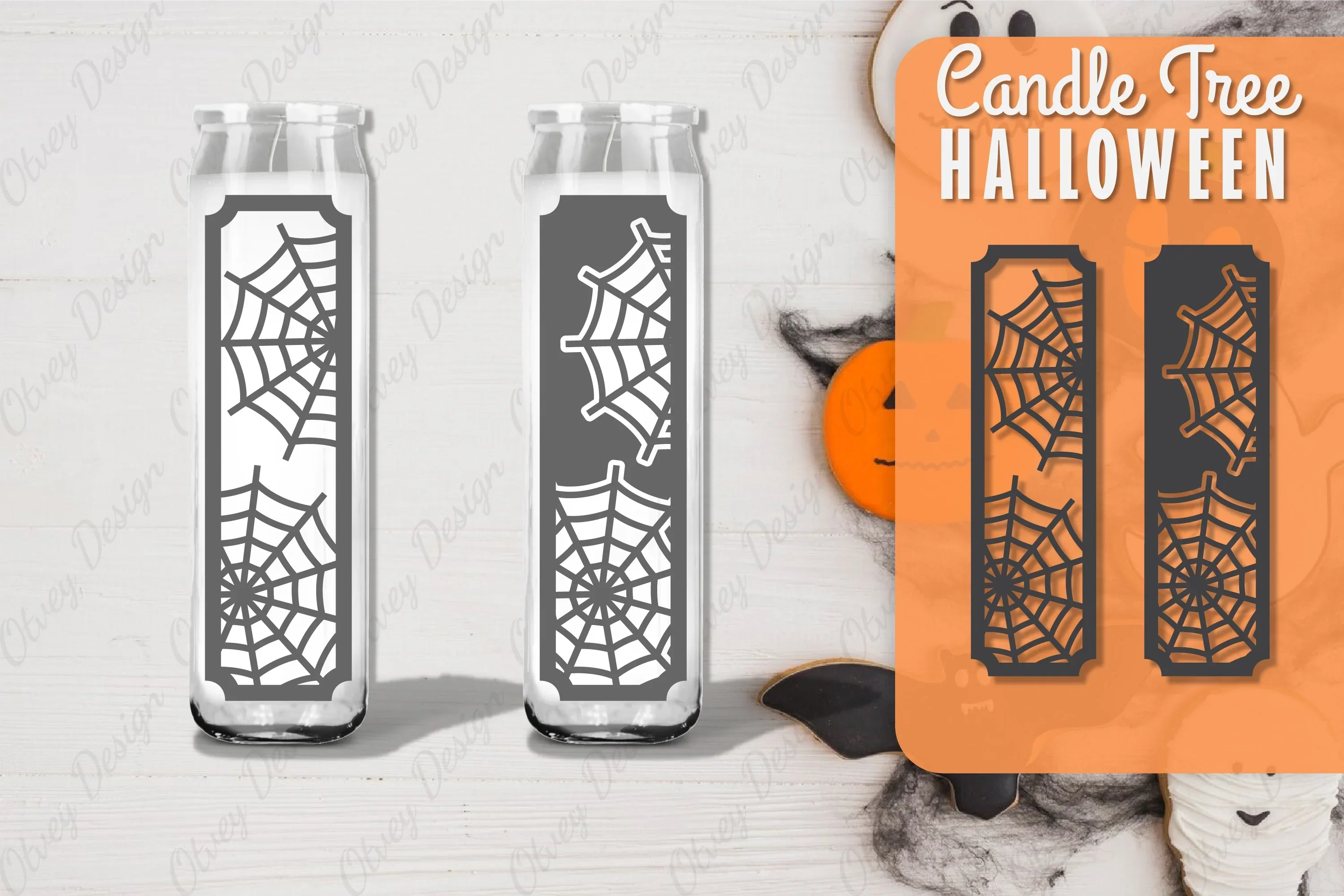 Halloween Candle Tree Design SVG Bundle