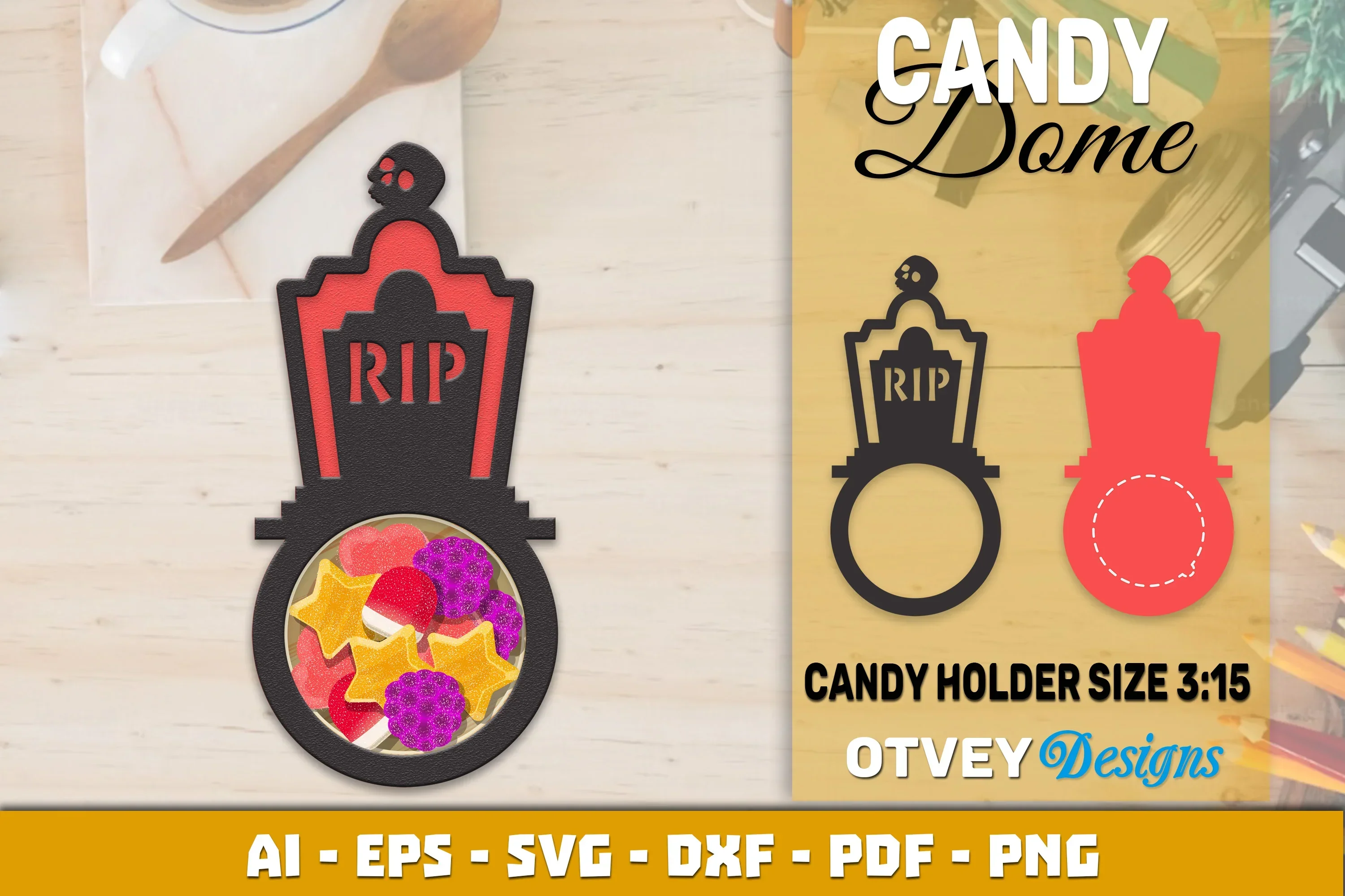 Halloween Candy Dome Designs SVG Bundle