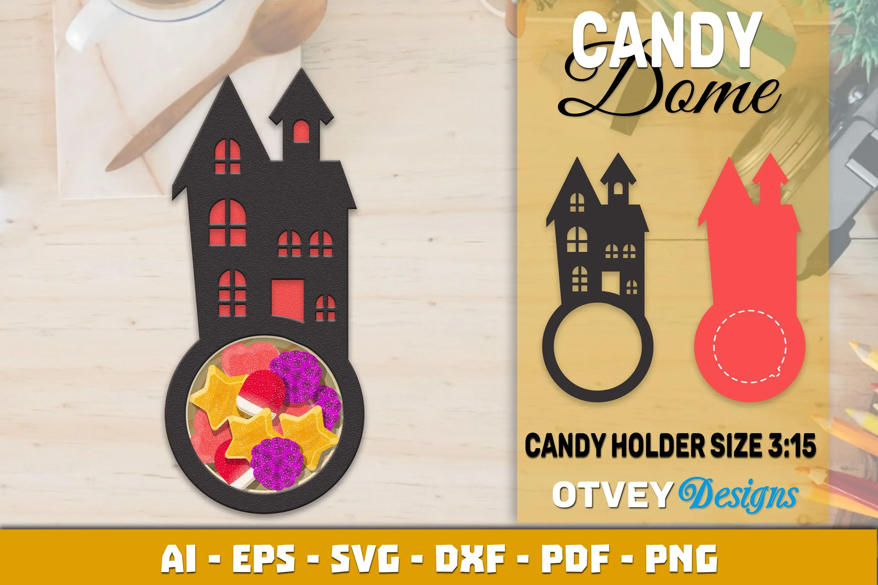 Halloween Candy Dome Designs SVG Bundle