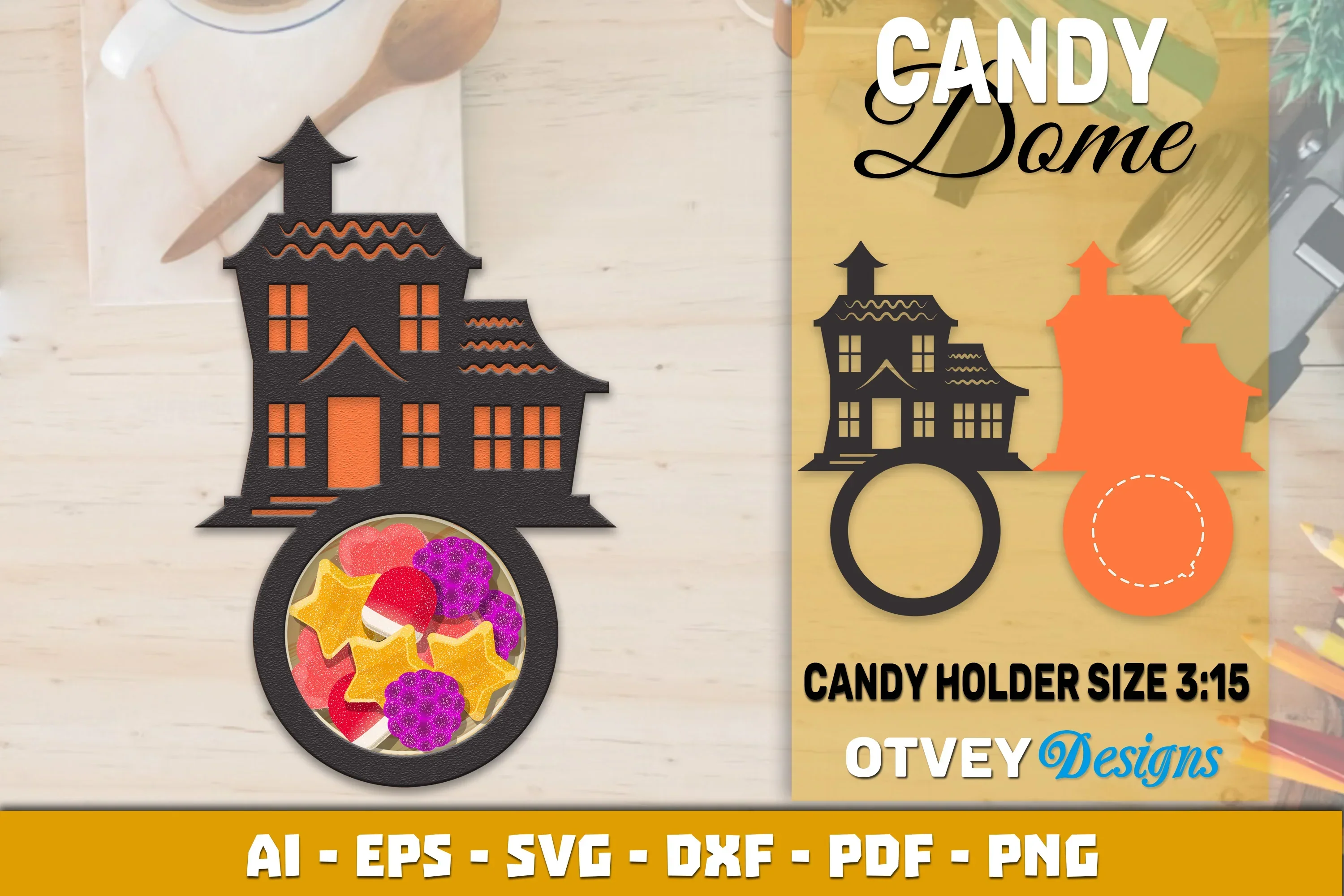 Halloween Candy Dome Designs SVG Bundle