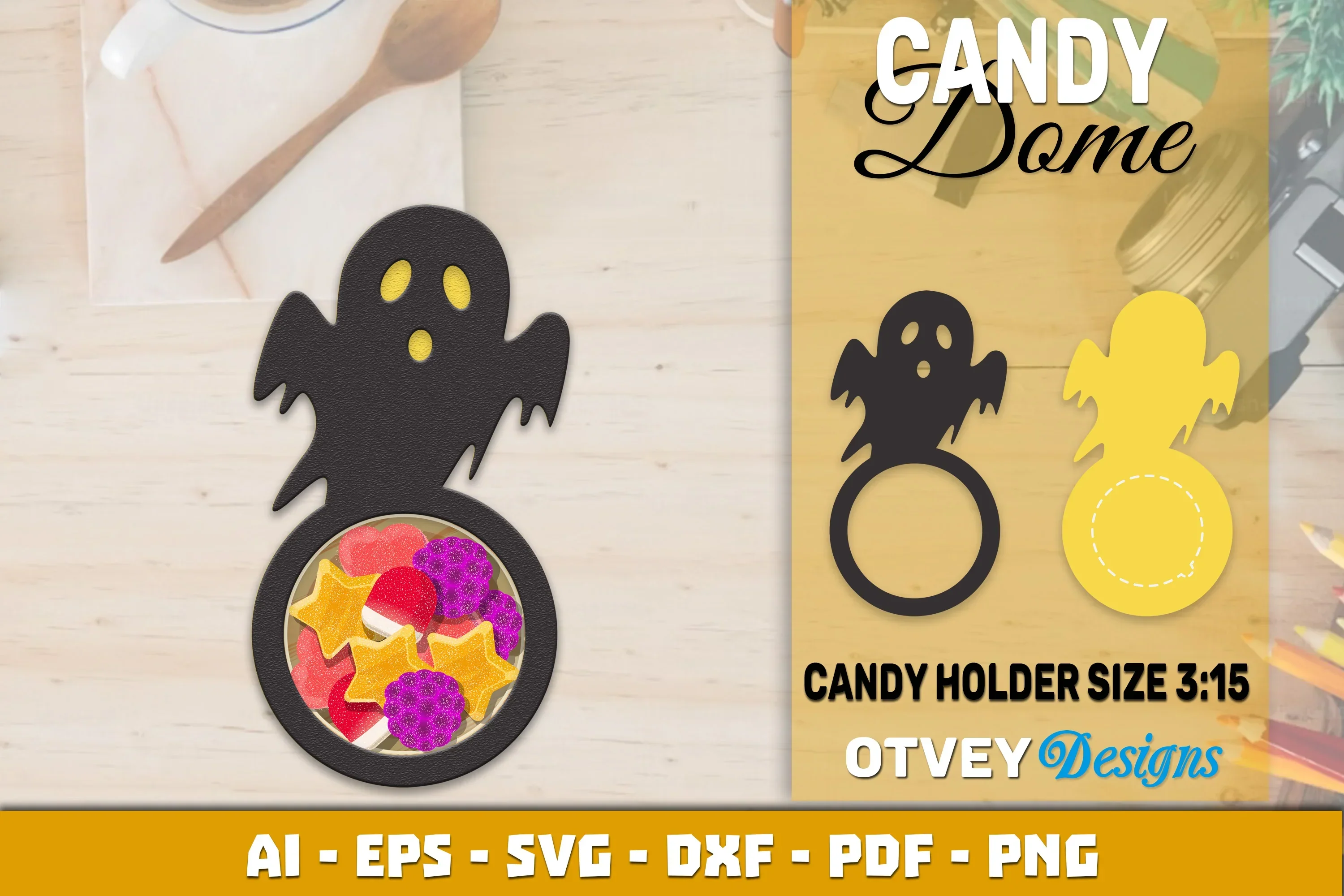 Halloween Candy Dome Designs SVG Bundle