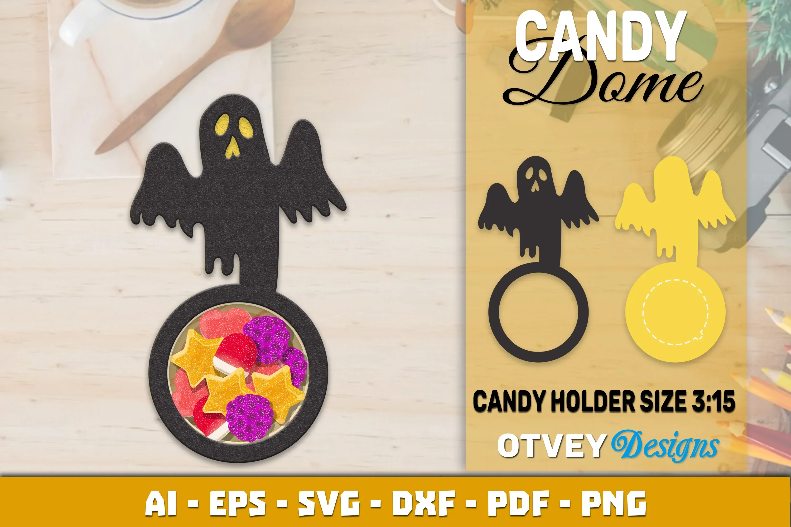 Halloween Candy Dome Designs SVG Bundle