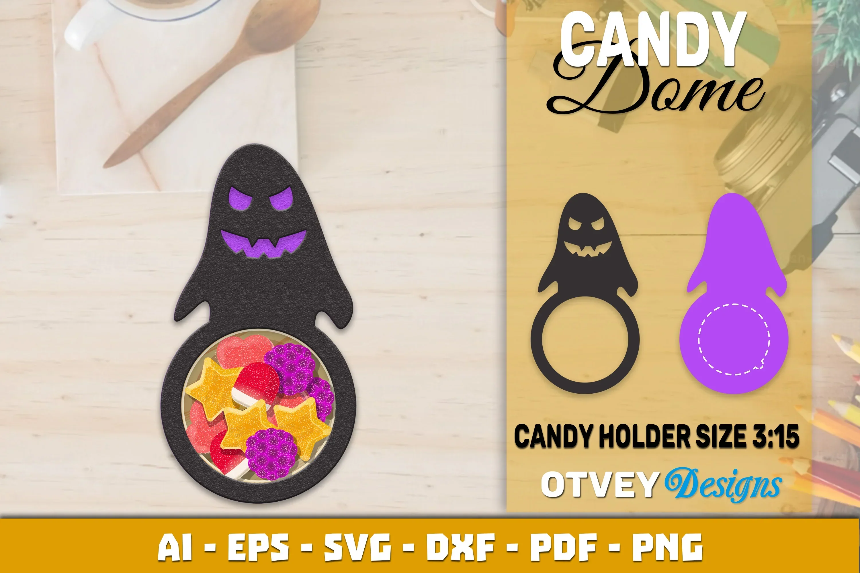 Halloween Candy Dome Designs SVG Bundle