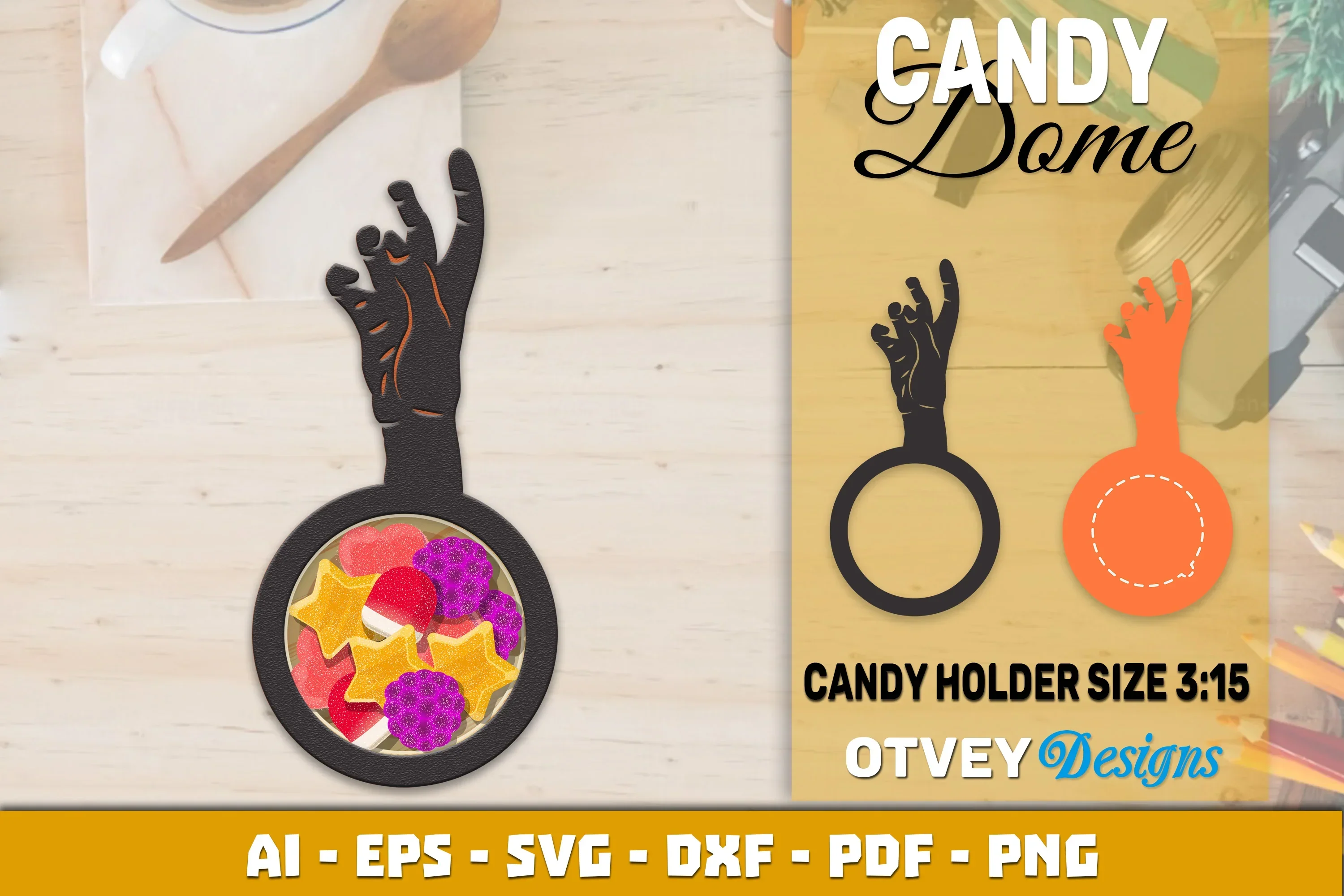 Halloween Candy Dome Designs SVG Bundle