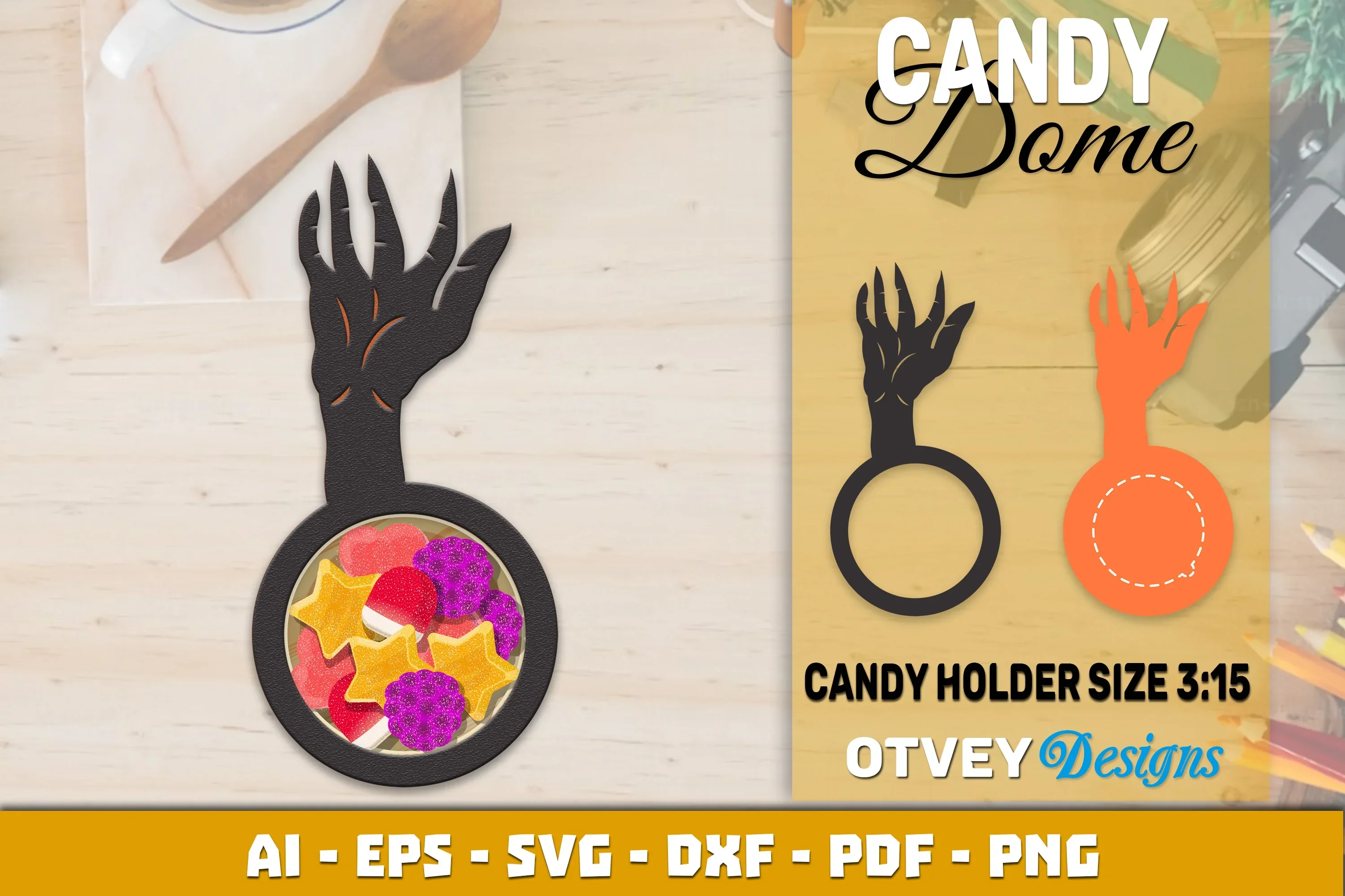 Halloween Candy Dome Designs SVG Bundle