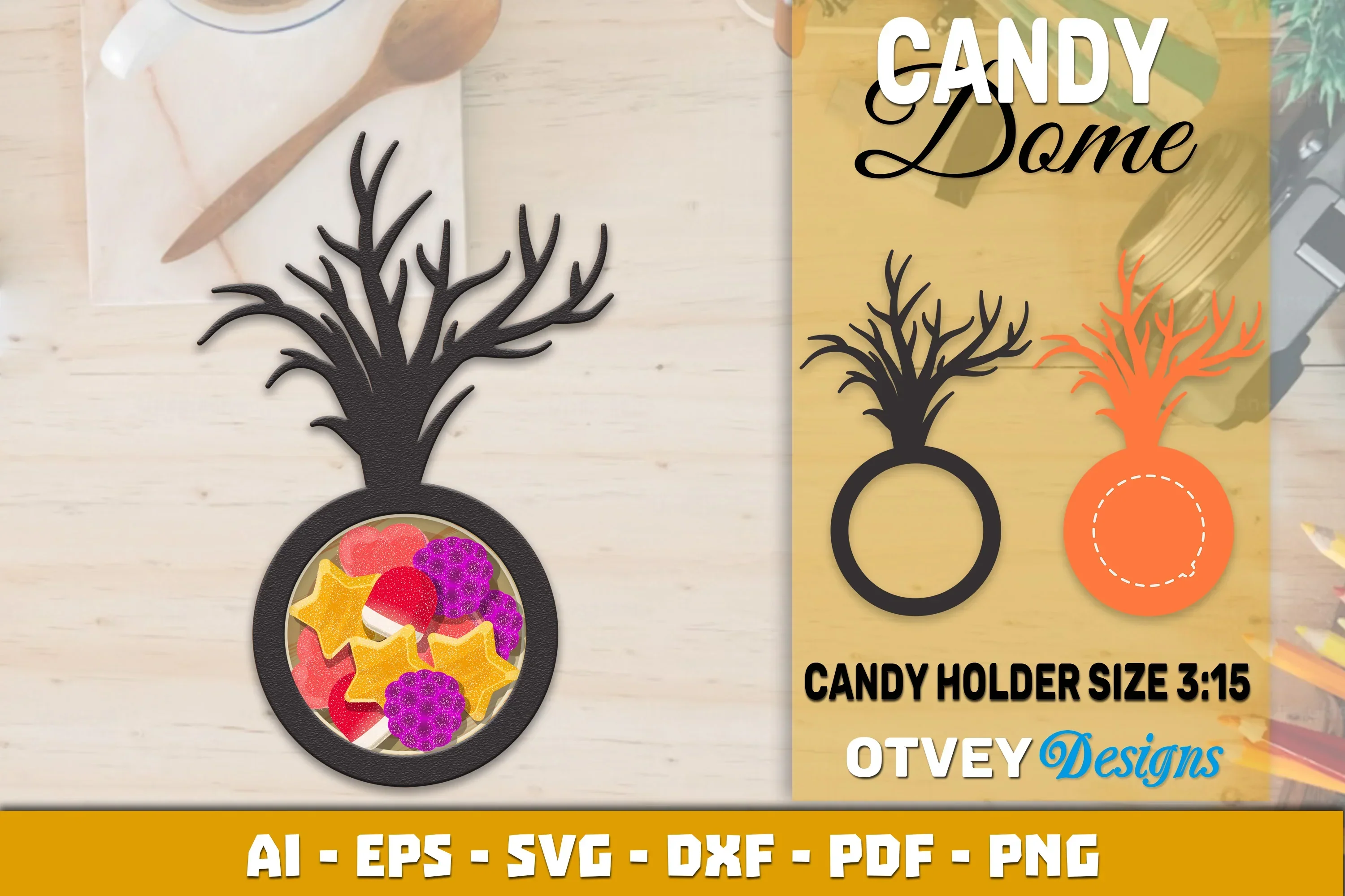 Halloween Candy Dome Designs SVG Bundle