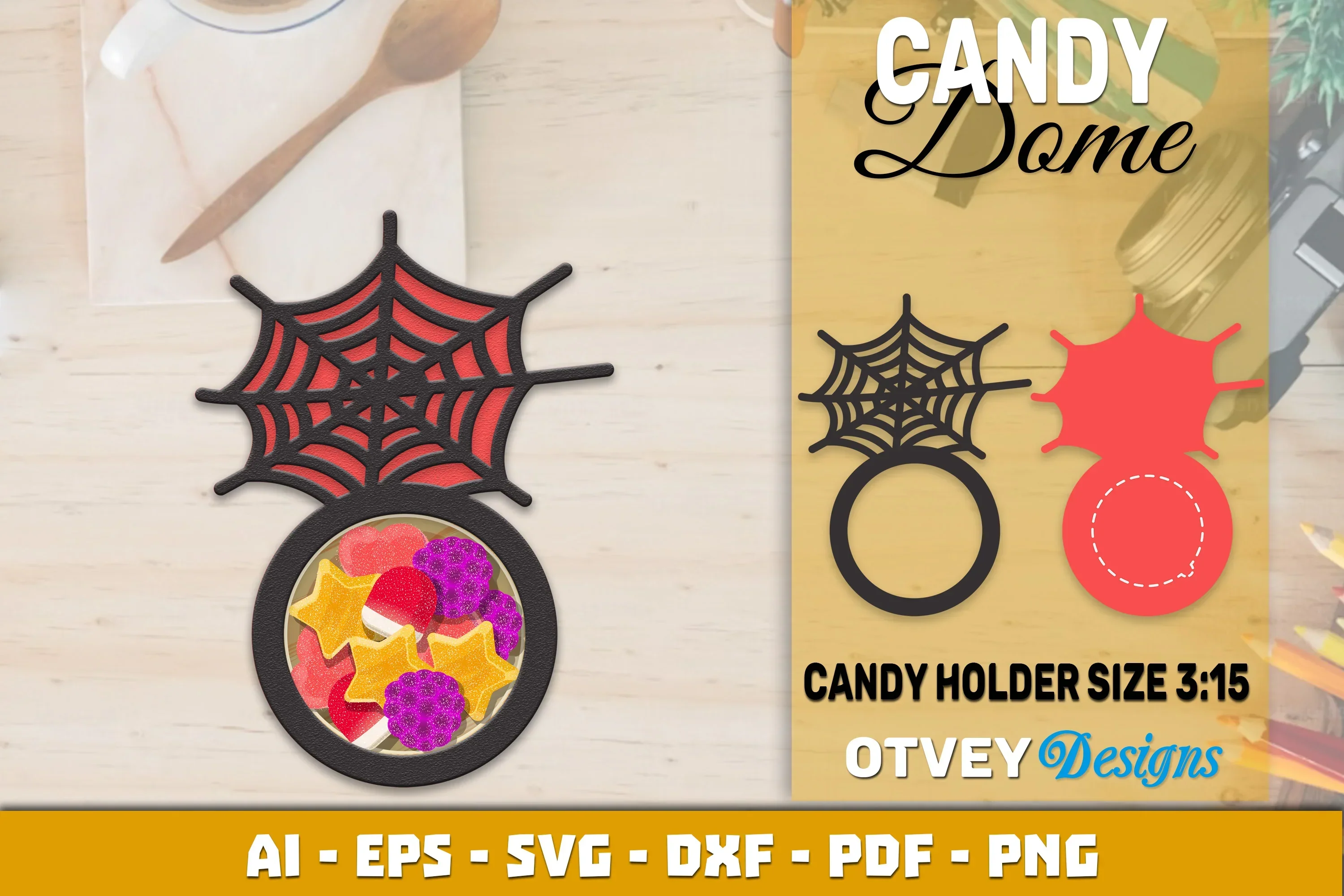 Halloween Candy Dome Designs SVG Bundle