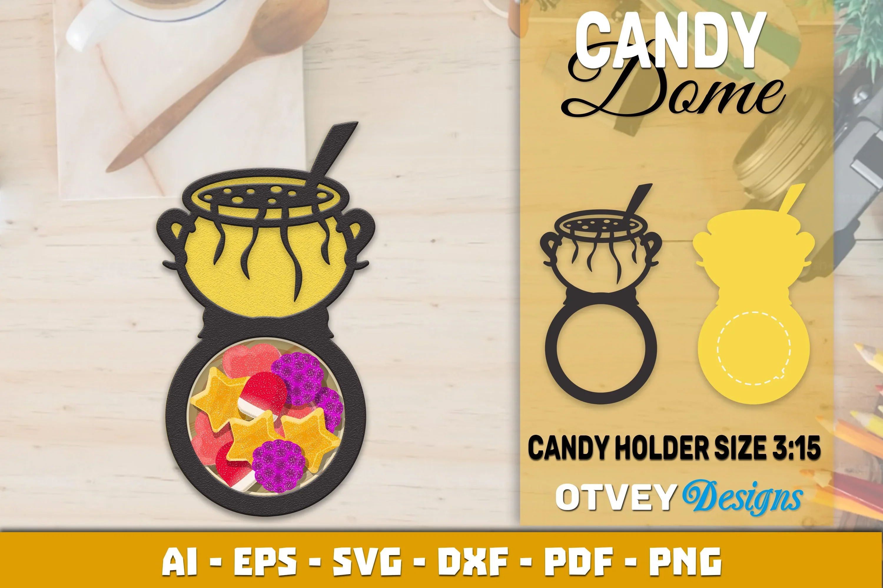 Halloween Candy Dome Designs SVG Bundle
