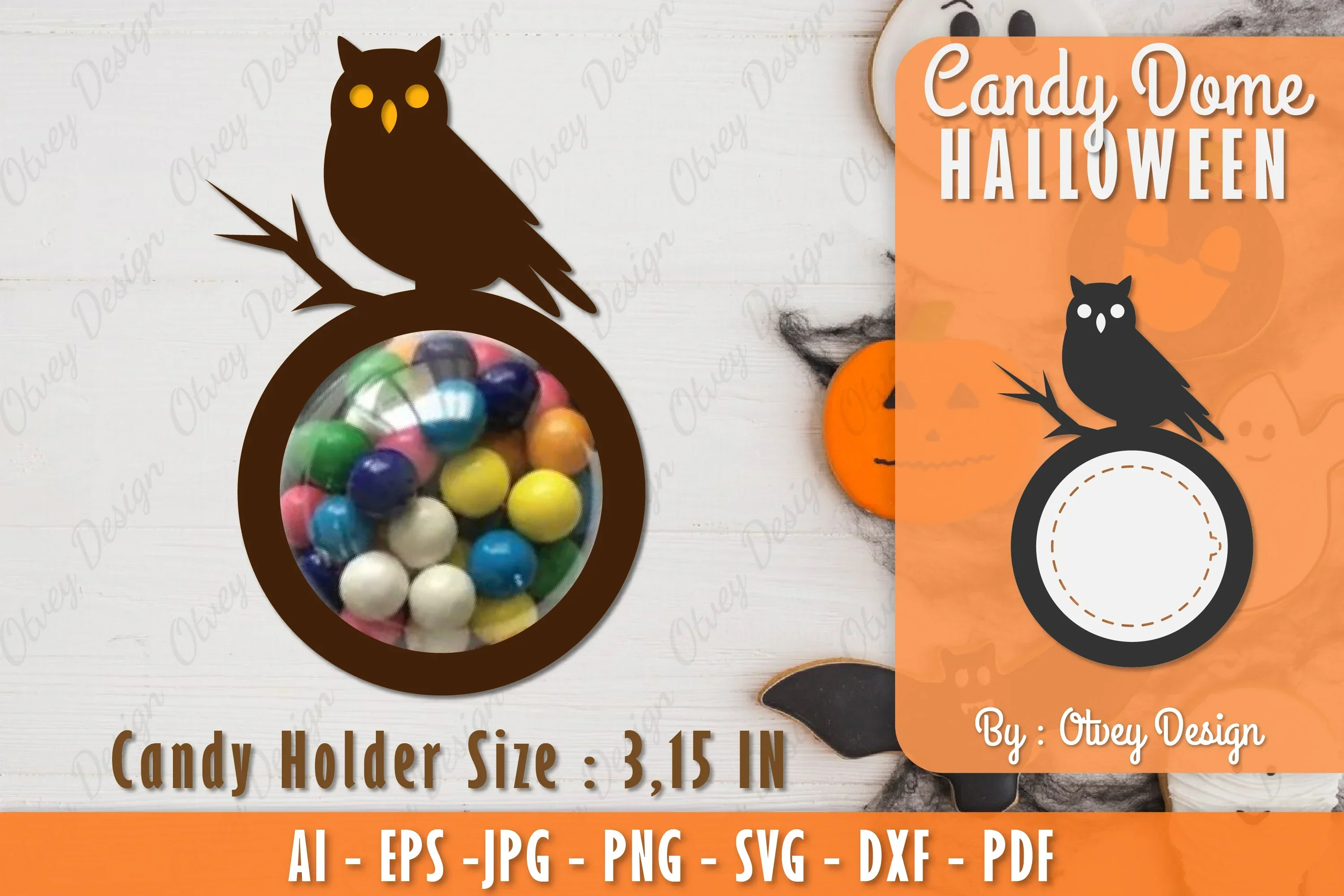 Halloween Candy Dome SVG Bundle