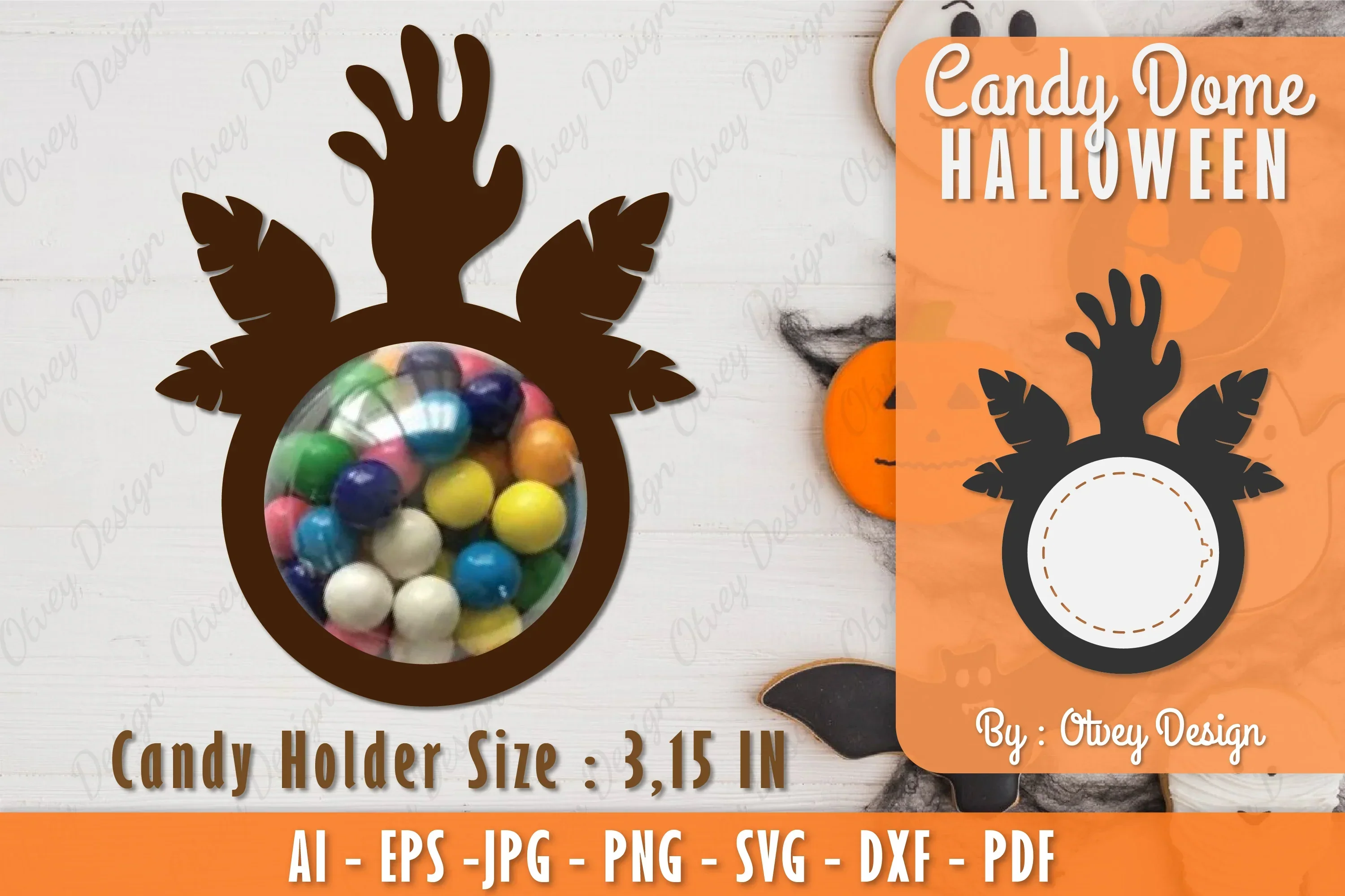 Halloween Candy Dome SVG Bundle