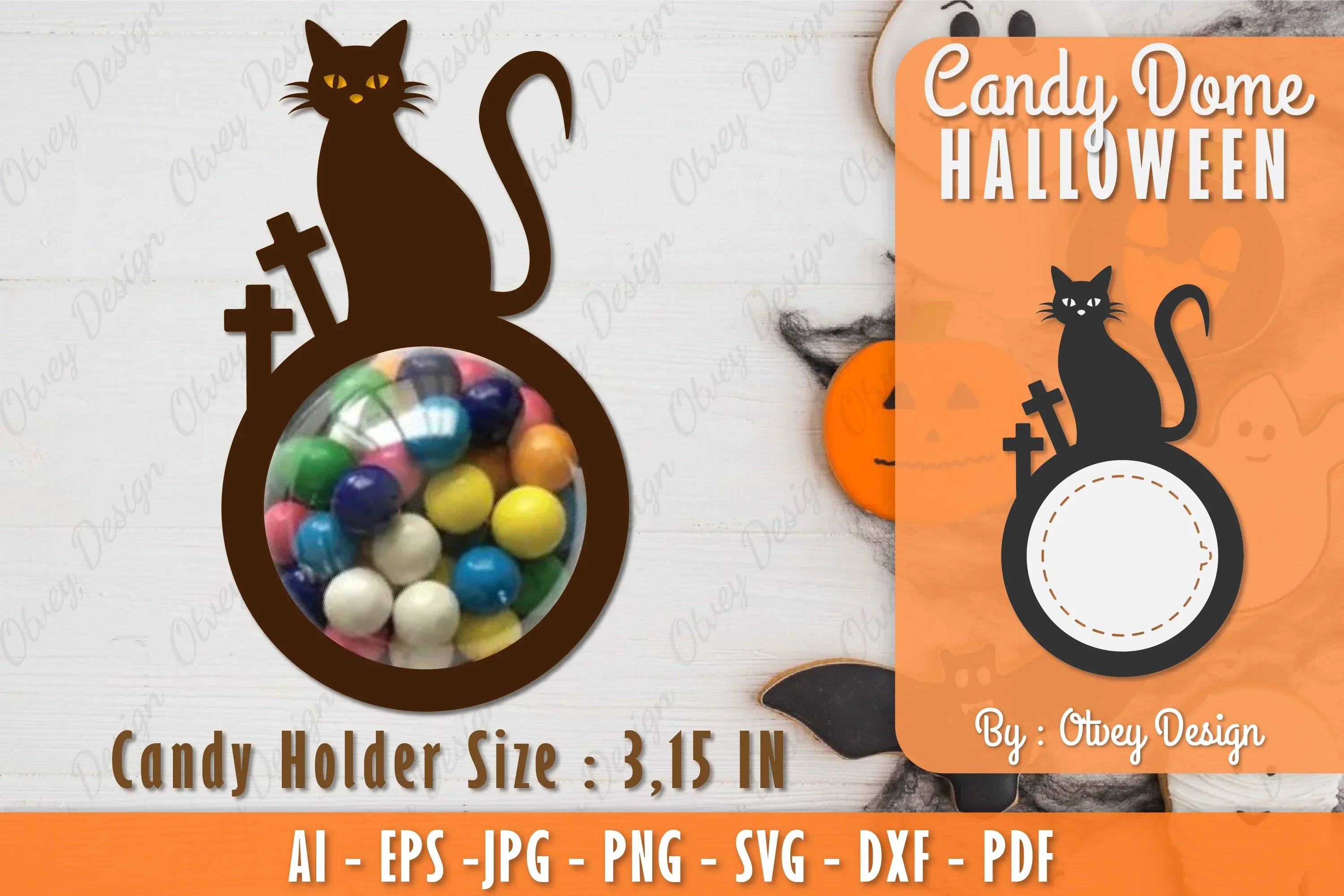 Halloween Candy Dome SVG Bundle