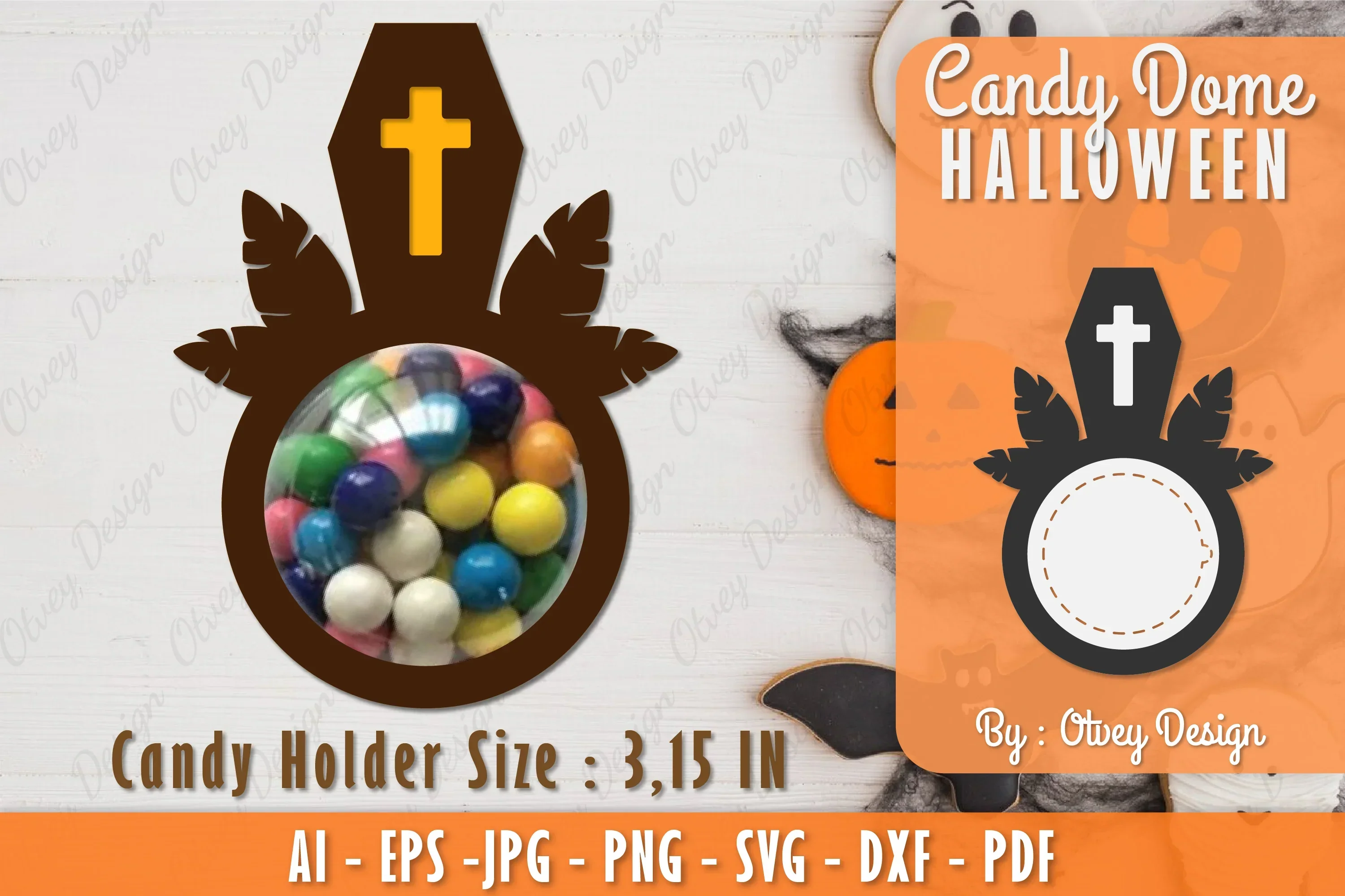 Halloween Candy Dome SVG Bundle