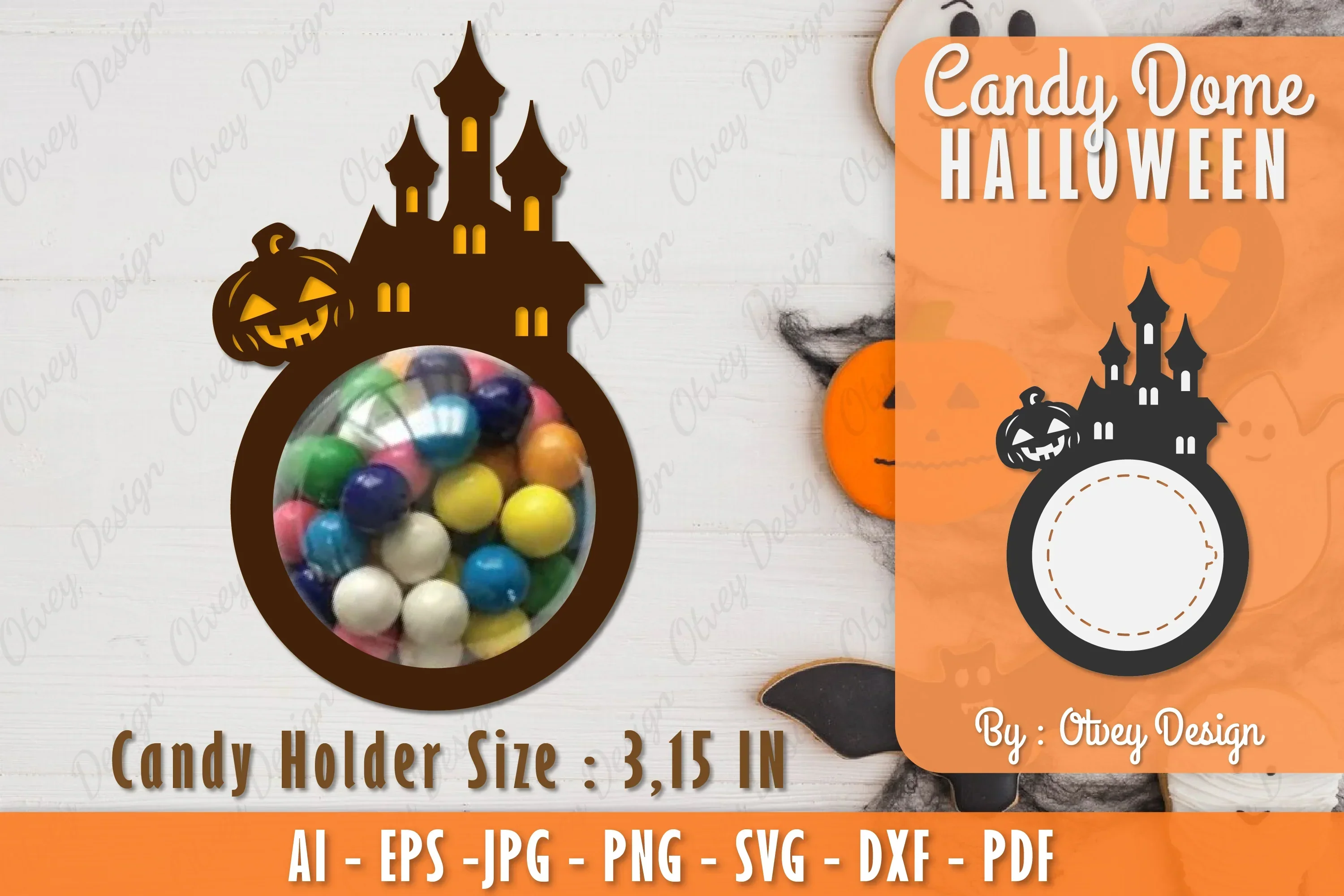 Halloween Candy Dome SVG Bundle
