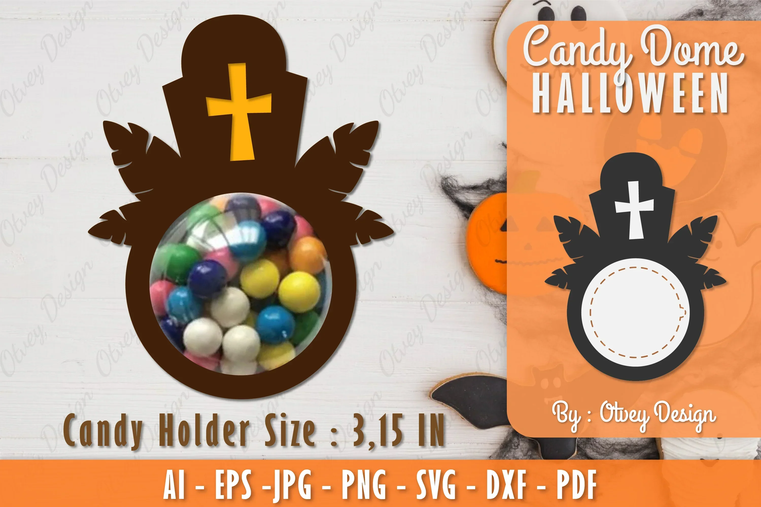 Halloween Candy Dome SVG Bundle