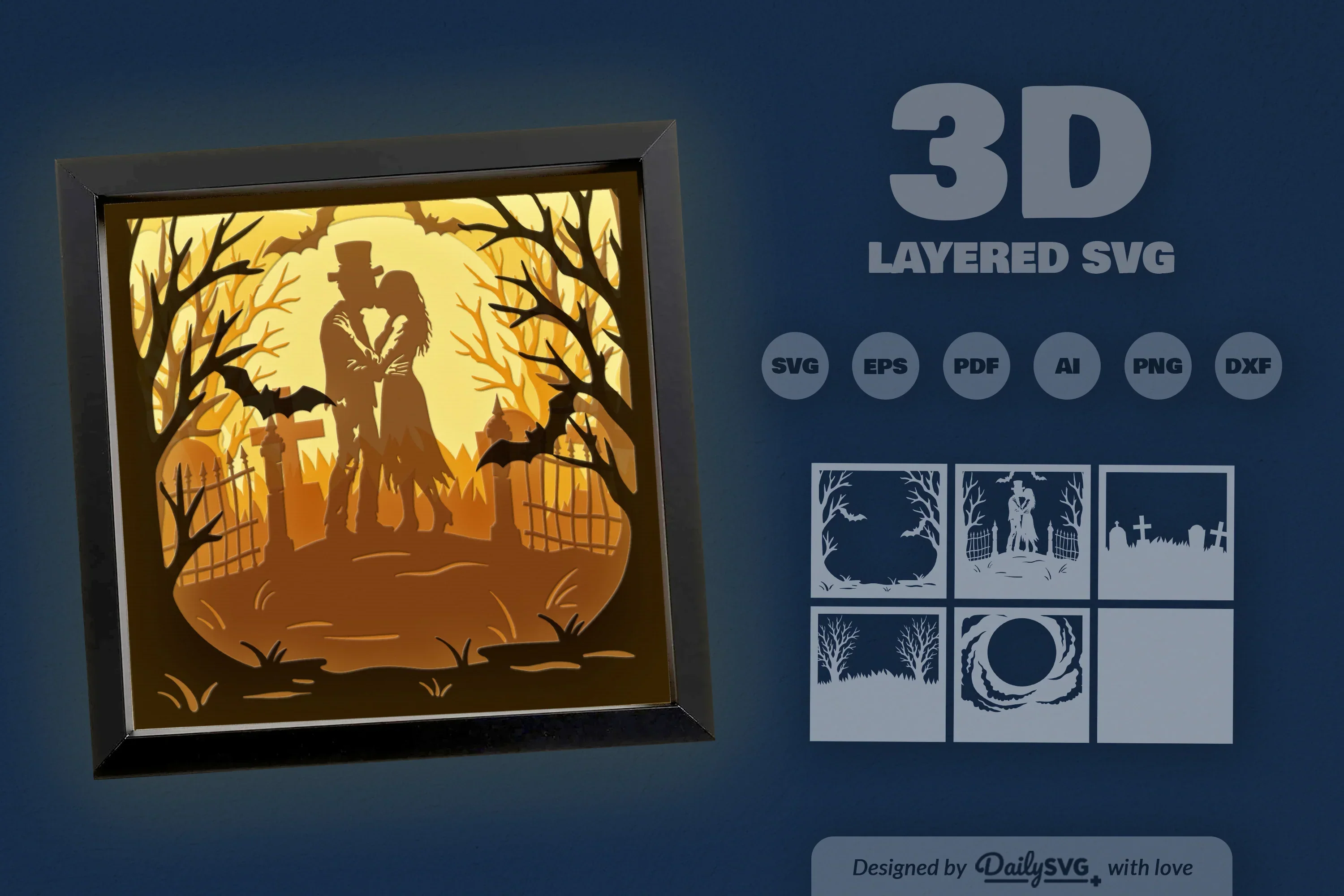 Halloween Couple of Death SVG Bundle - Image 3