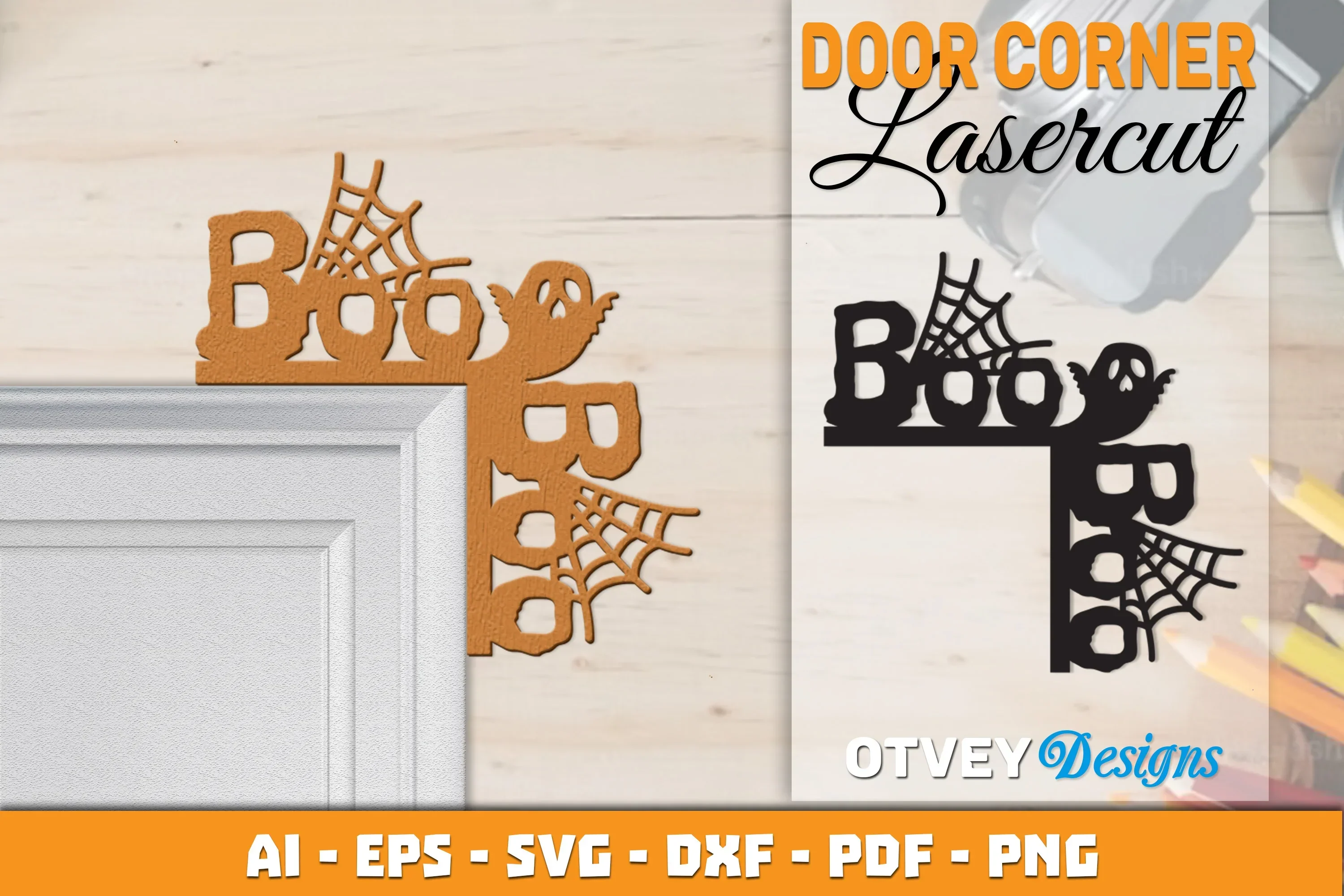Halloween Door Corner Lasercut SVG Bundle