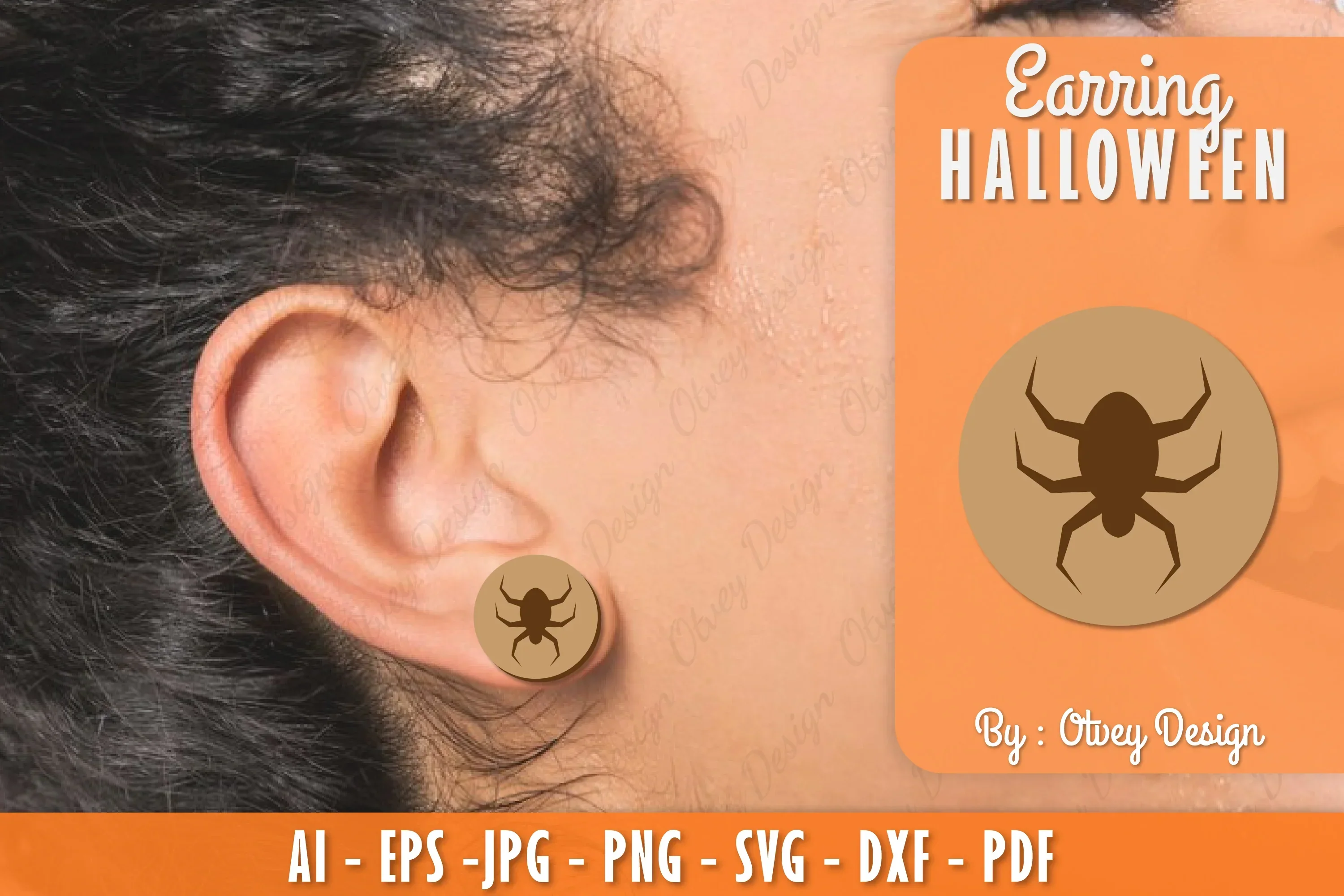 Halloween Earring Lasercut SVG Bundle