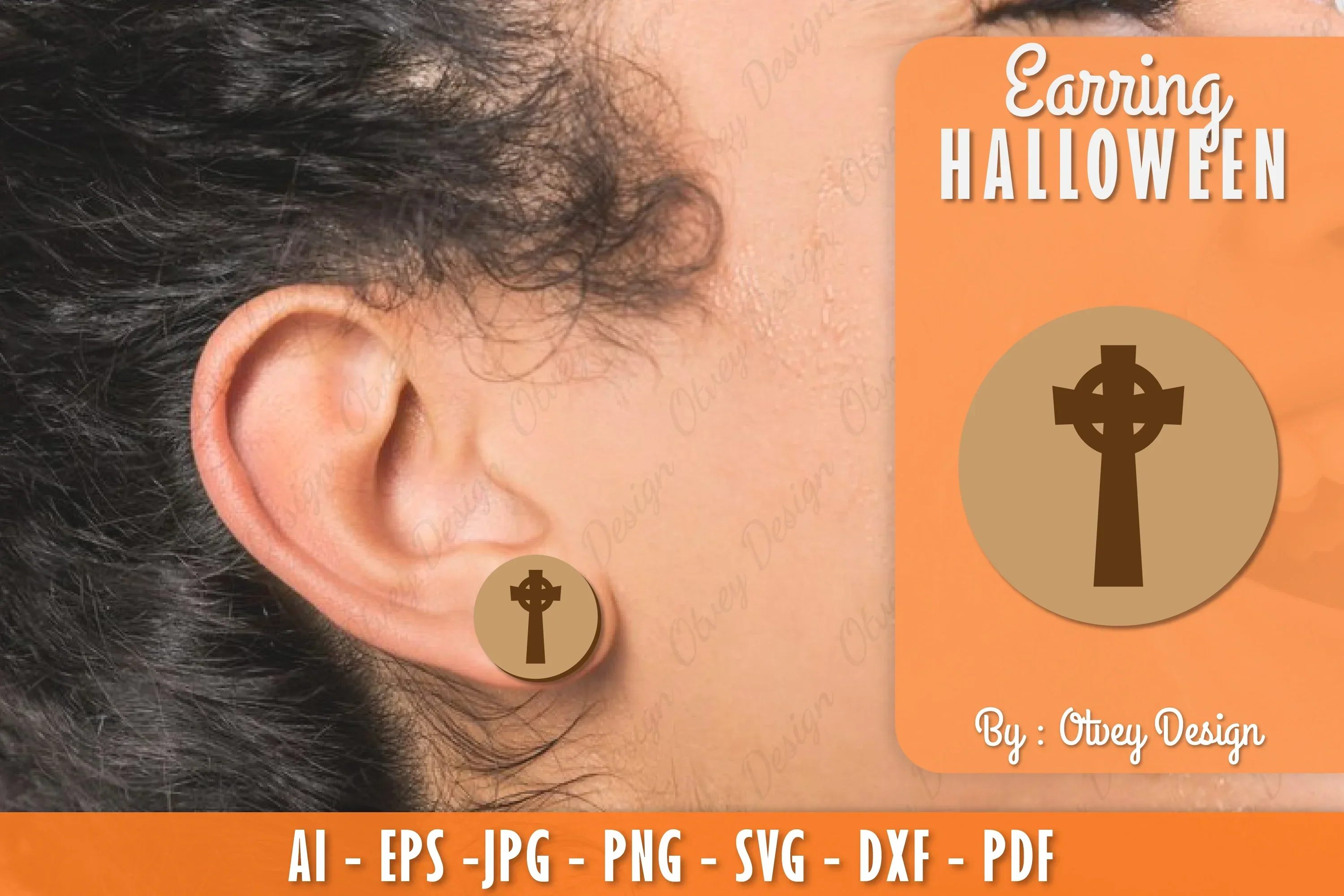Halloween Earring Lasercut SVG Bundle