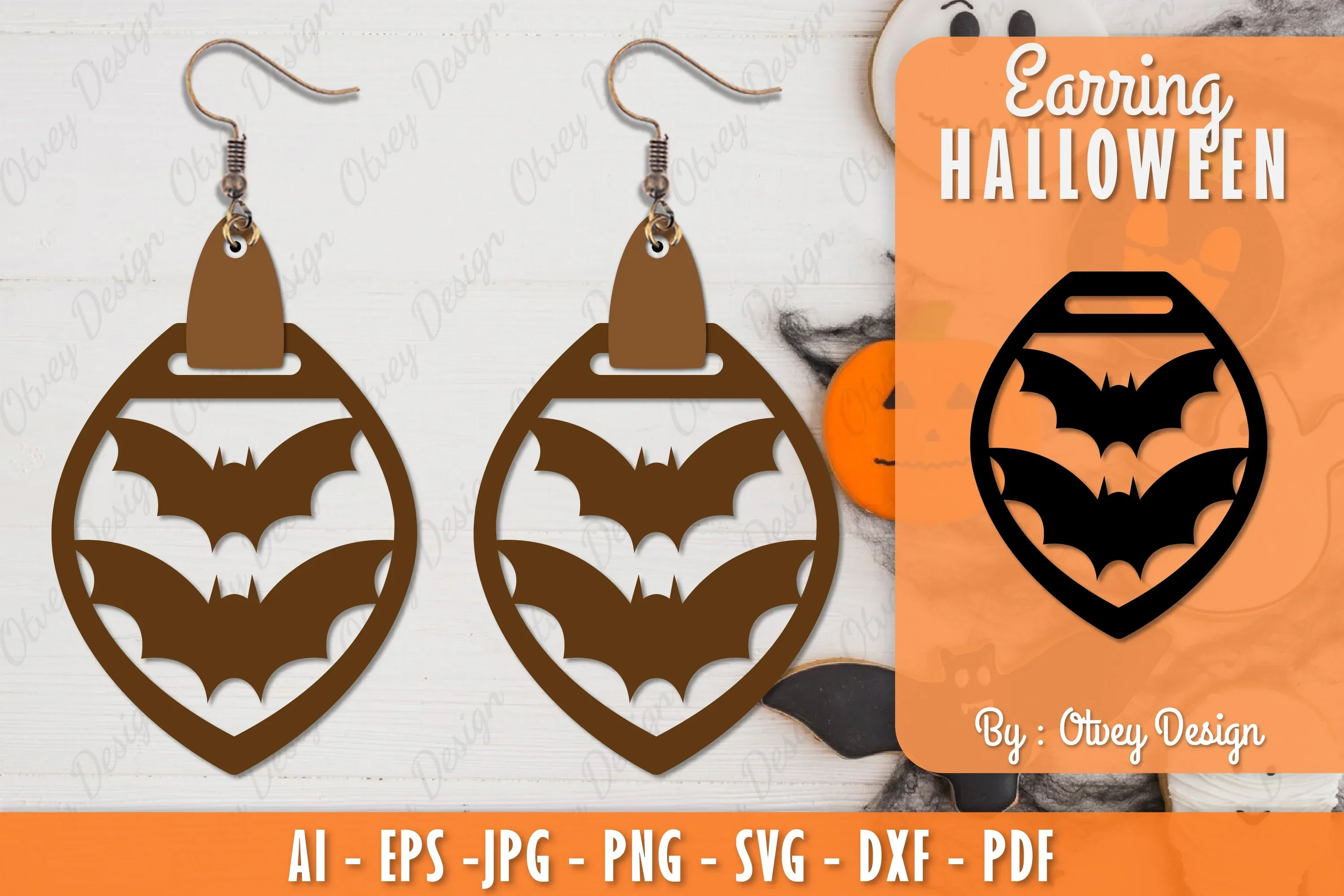 Halloween Earring Lasercut SVG Bundle
