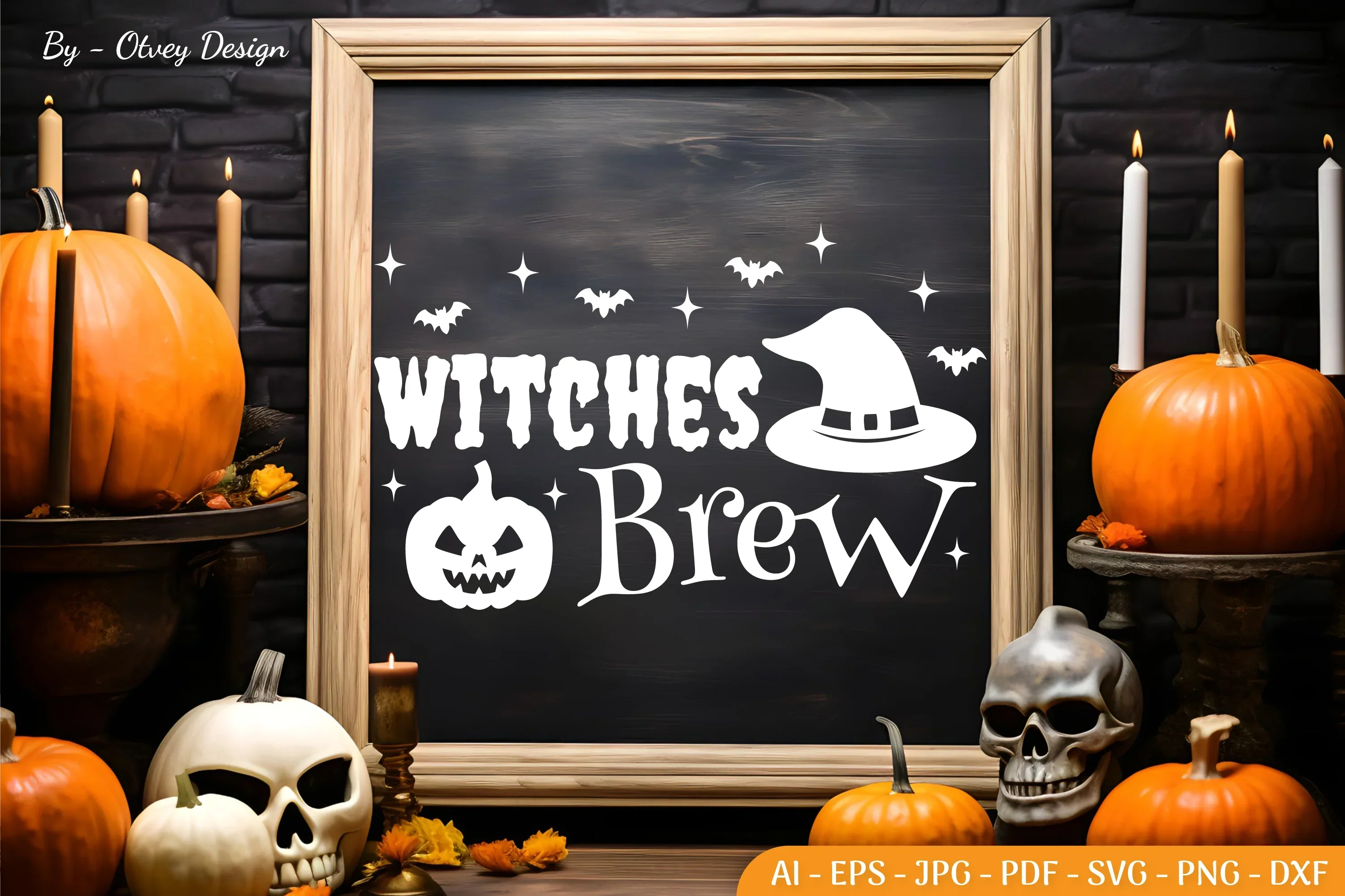 Halloween Farmhouse Sign SVG Bundle - Image 2