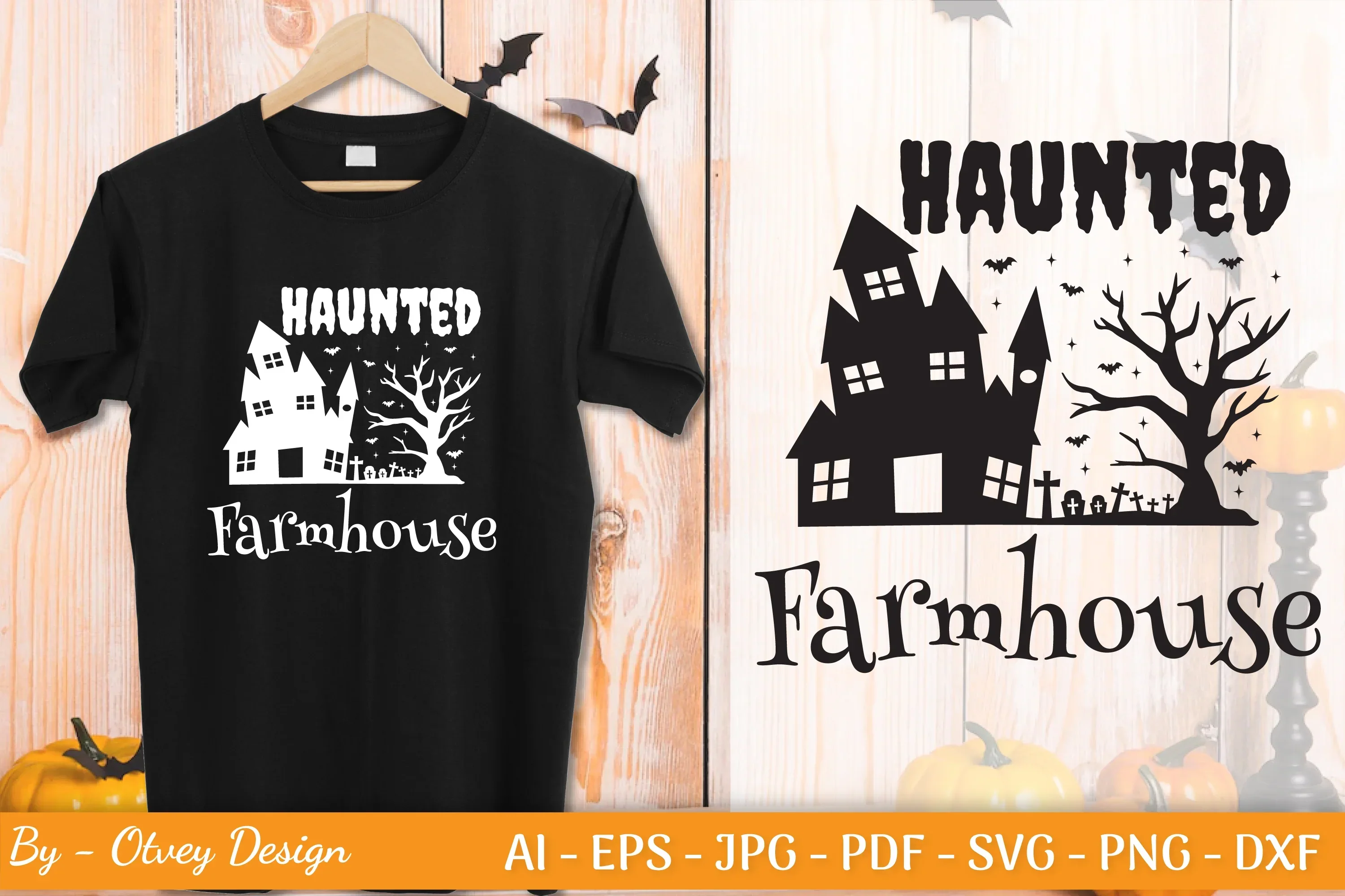 Halloween Farmhouse Sign SVG Bundle - Image 2
